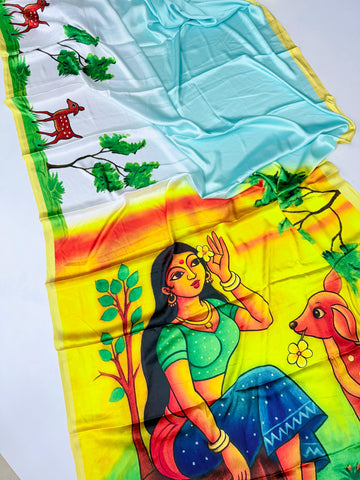 Pure Crape Saree