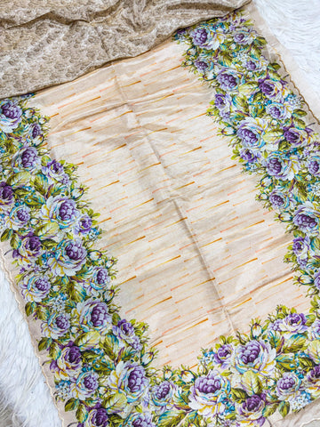 Crush Tissue Saree