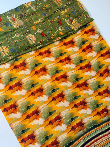 Russian Crape Saree