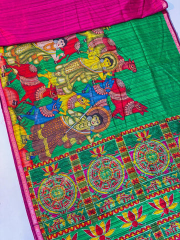 Kalankari Tussar Sarees