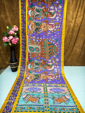 Kalankari Tusser Sarees