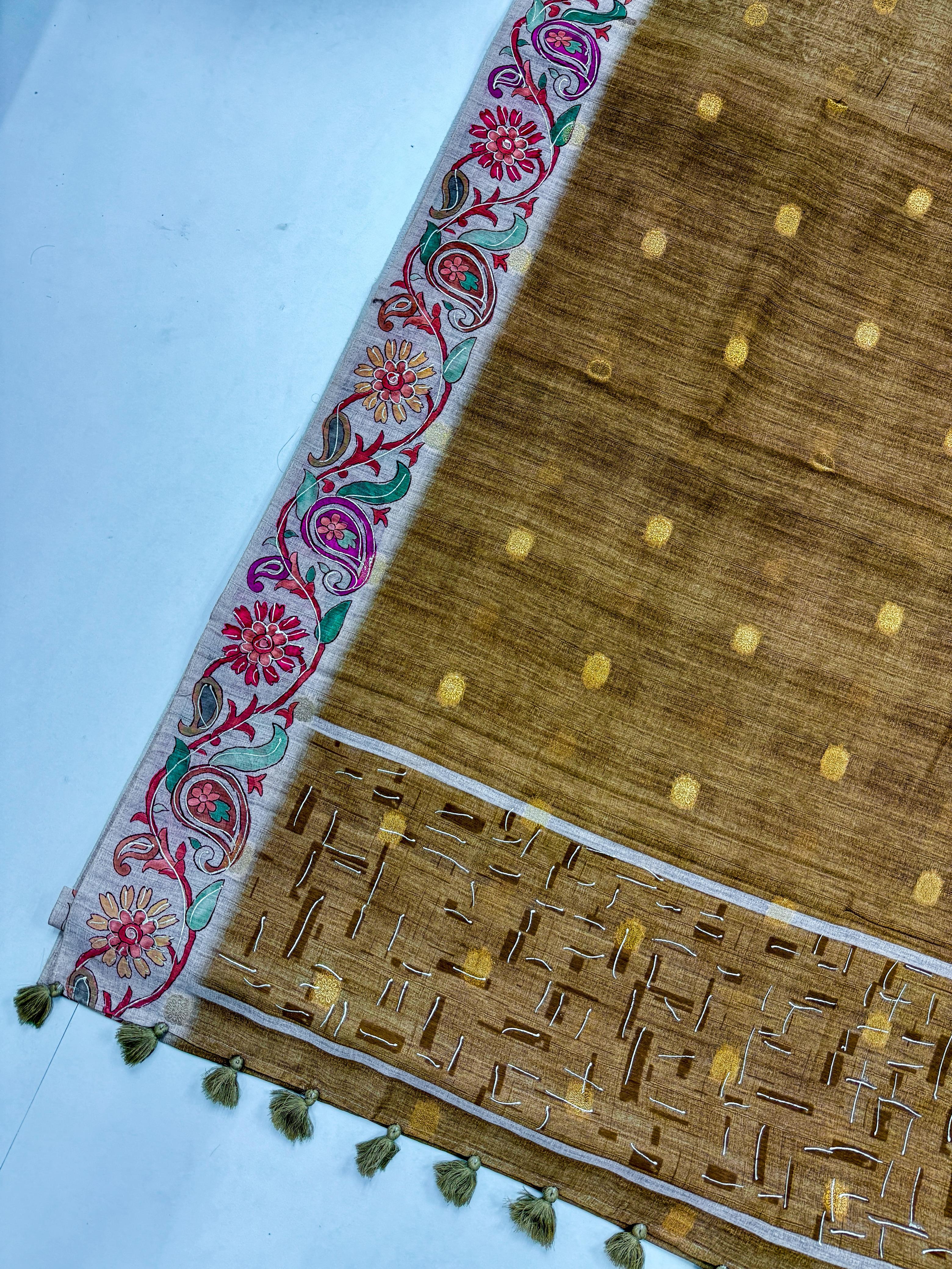 pure visco banarasi tussar sarees