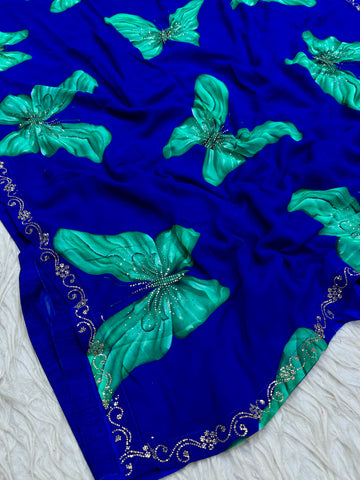 Butterfly Georgette Saree