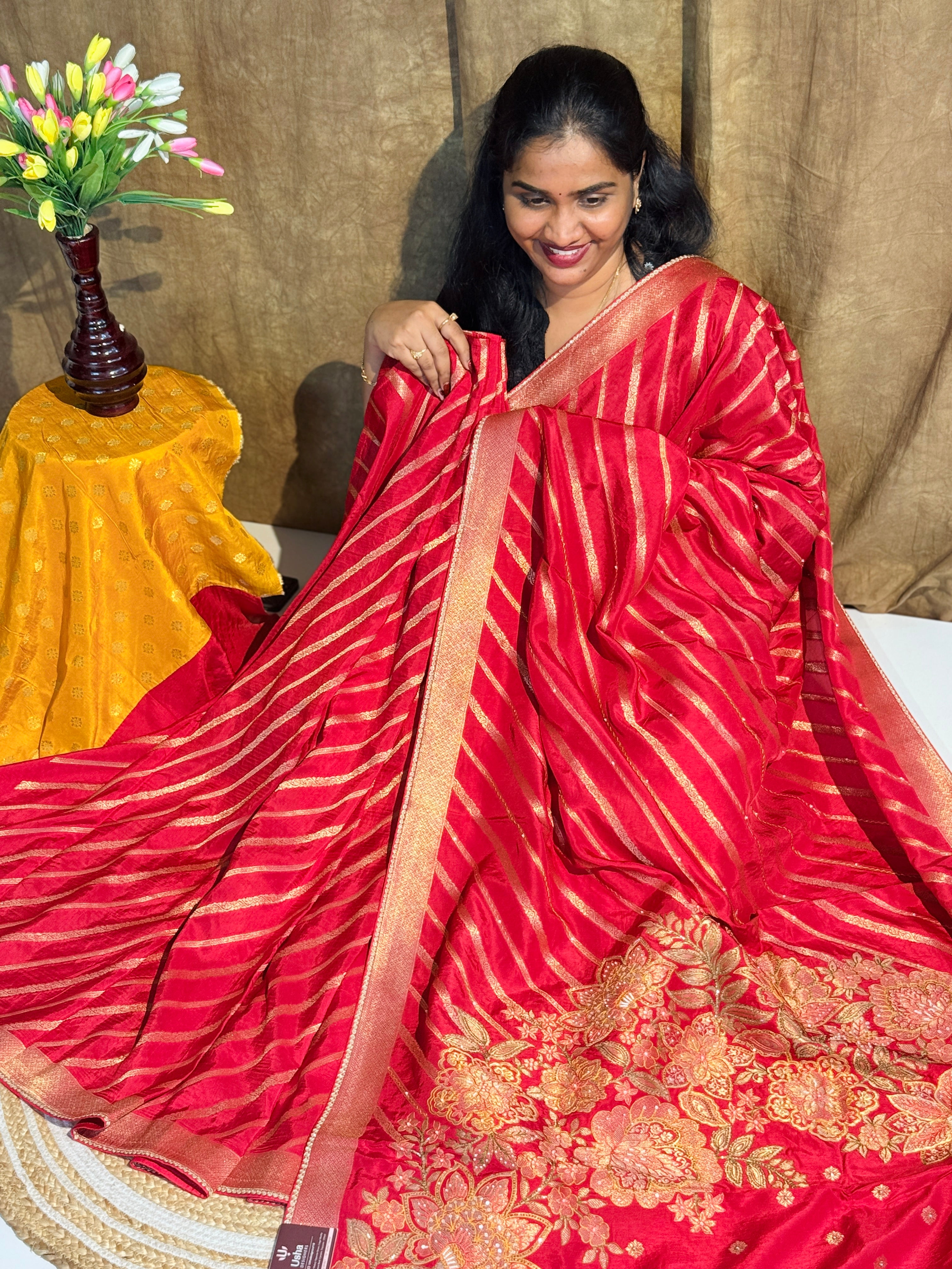 Pure Banarasi With Handwork Saree