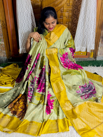 Pure Kanchi Satin Saree