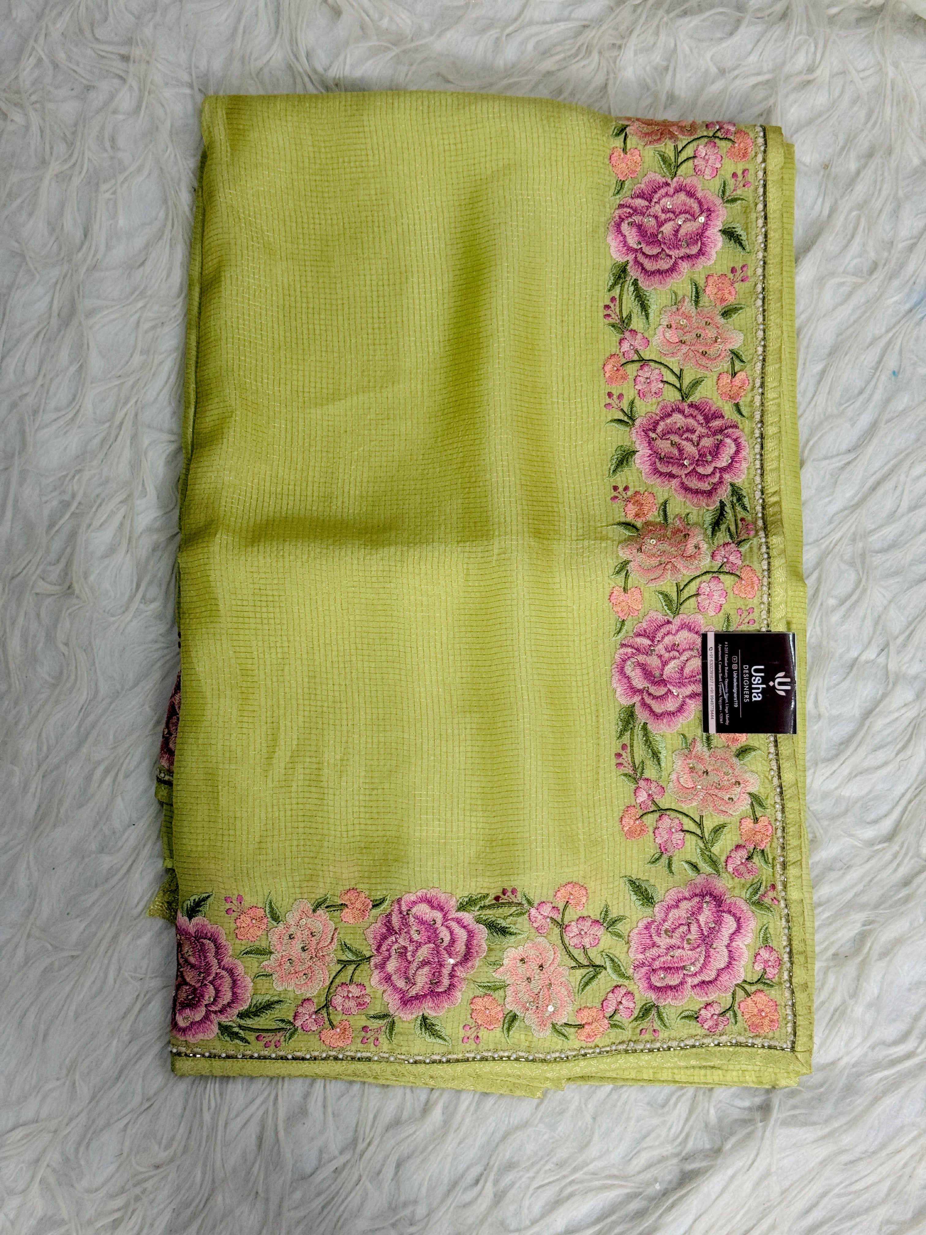 Pure Chanderi Georgette Saree