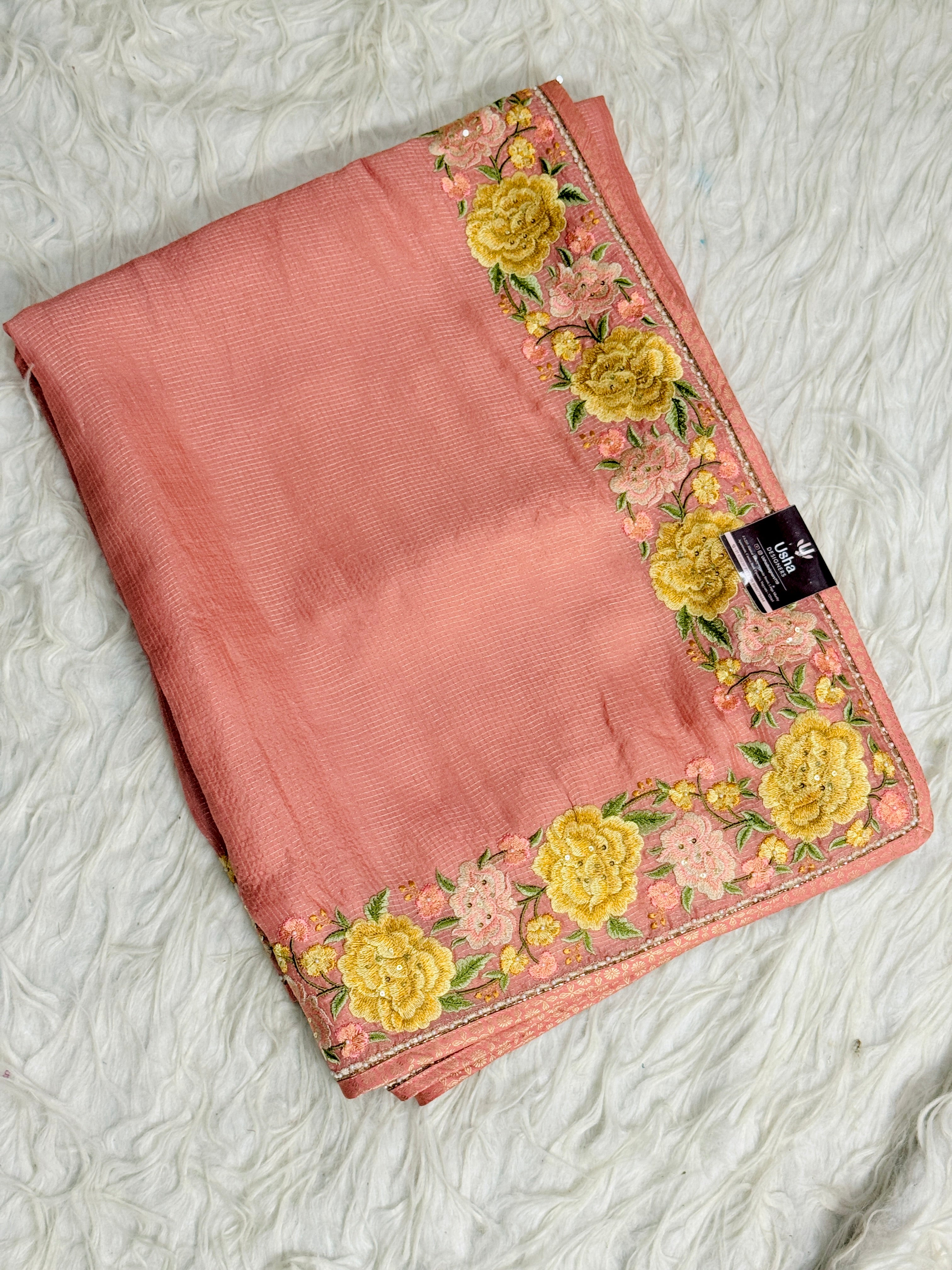 Pure Chanderi Georgette Saree