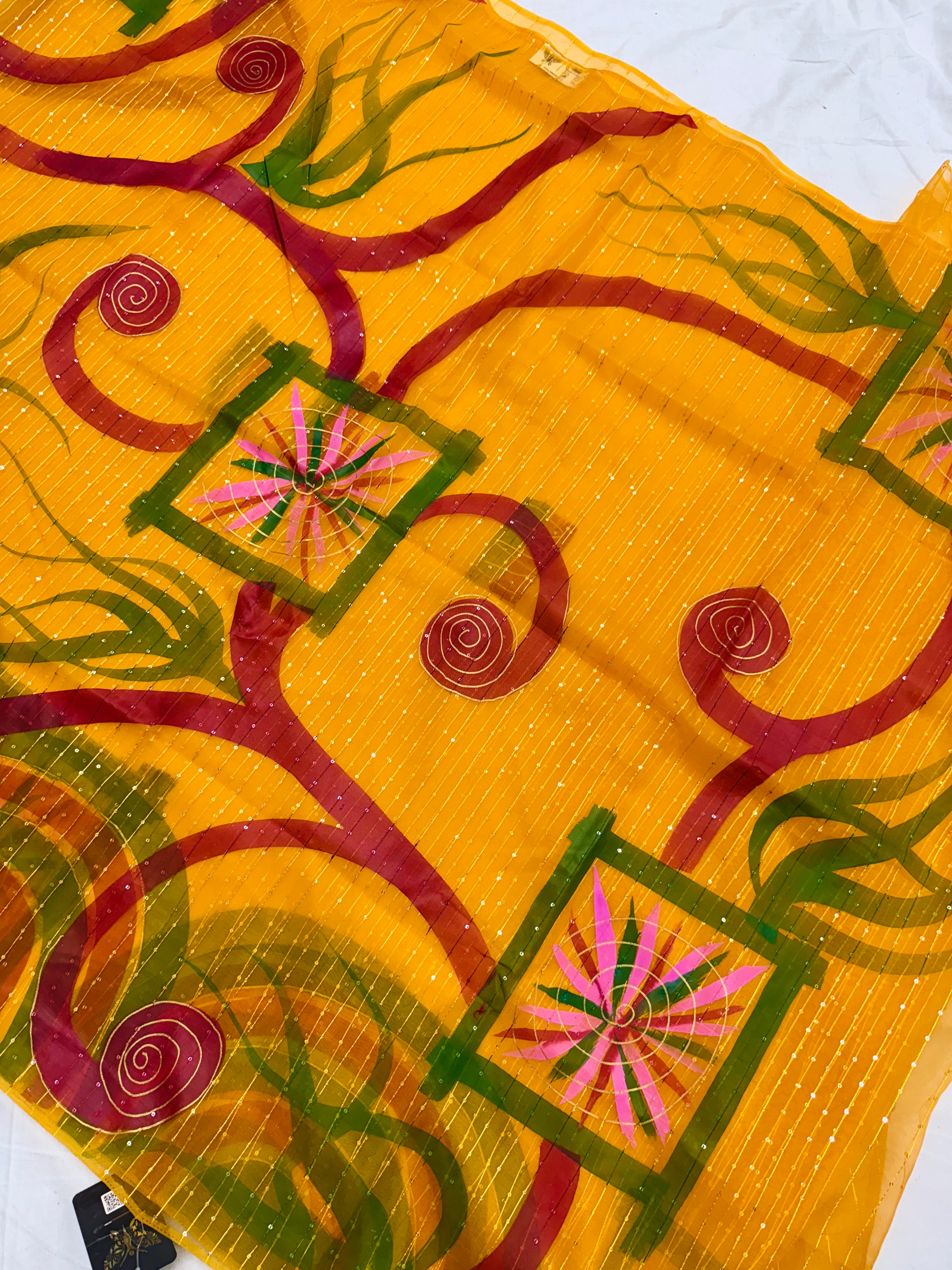 Butterfly Brand Handpainted Sarees