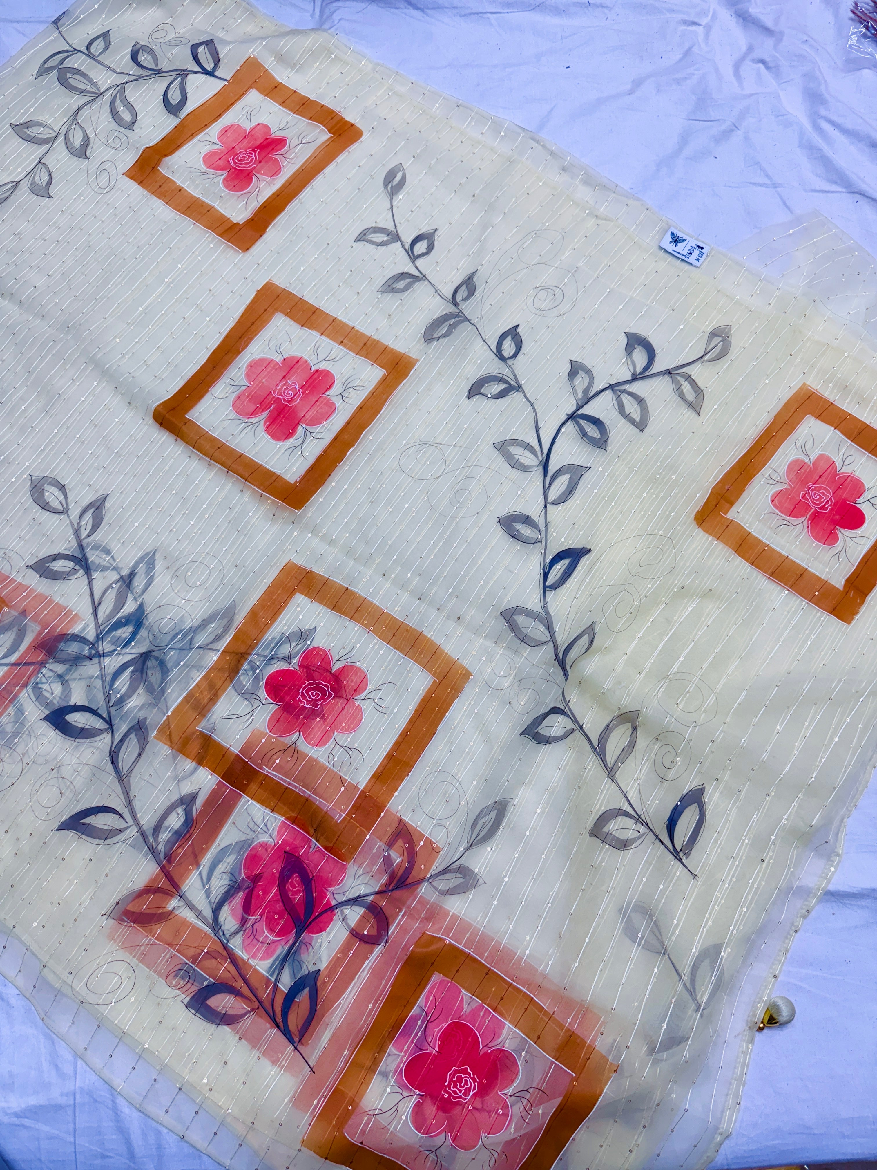 Butterfly Brand Handpainted Sarees