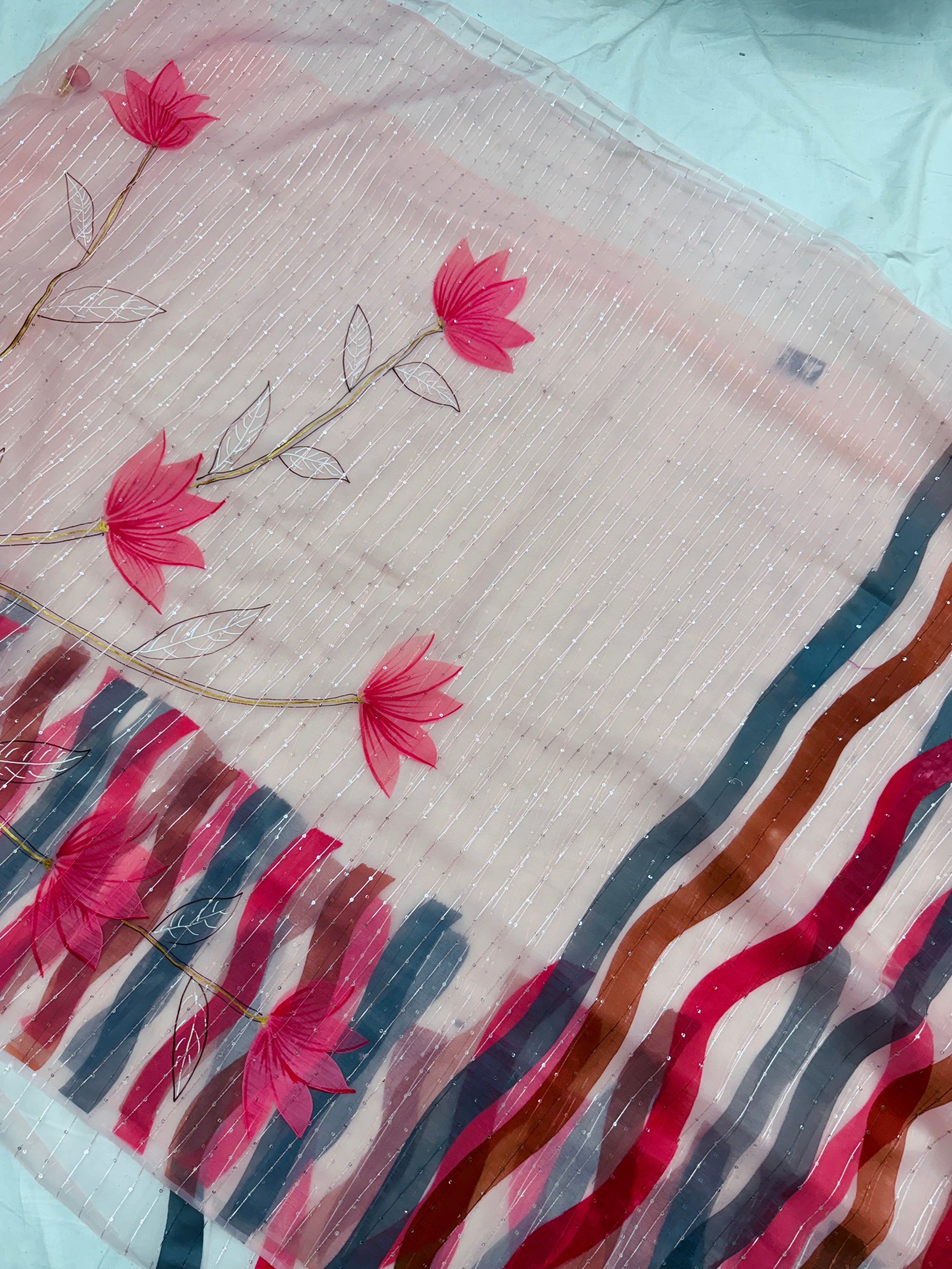 Butterfly Brand Handpainted Sarees