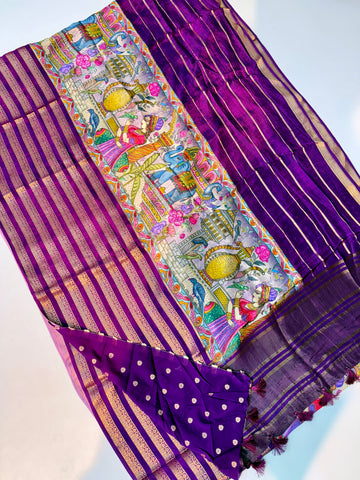 Mysorecrape middle design sarees