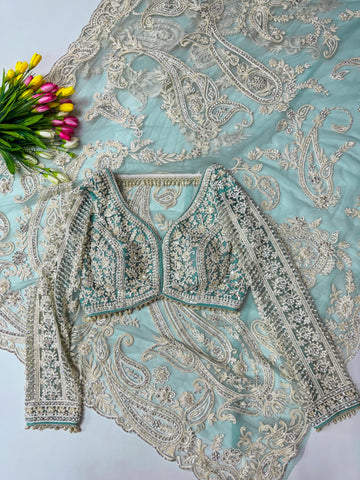 Pual Work designer Saree