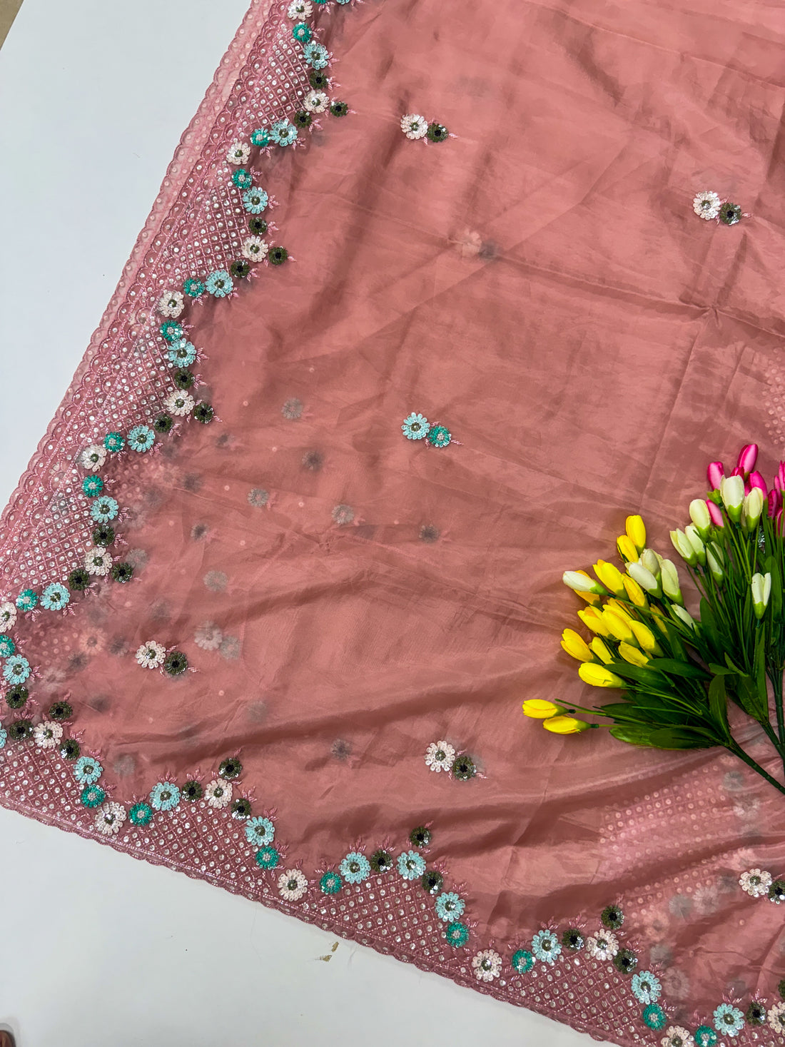 Soft Hand Loom Organza Saree