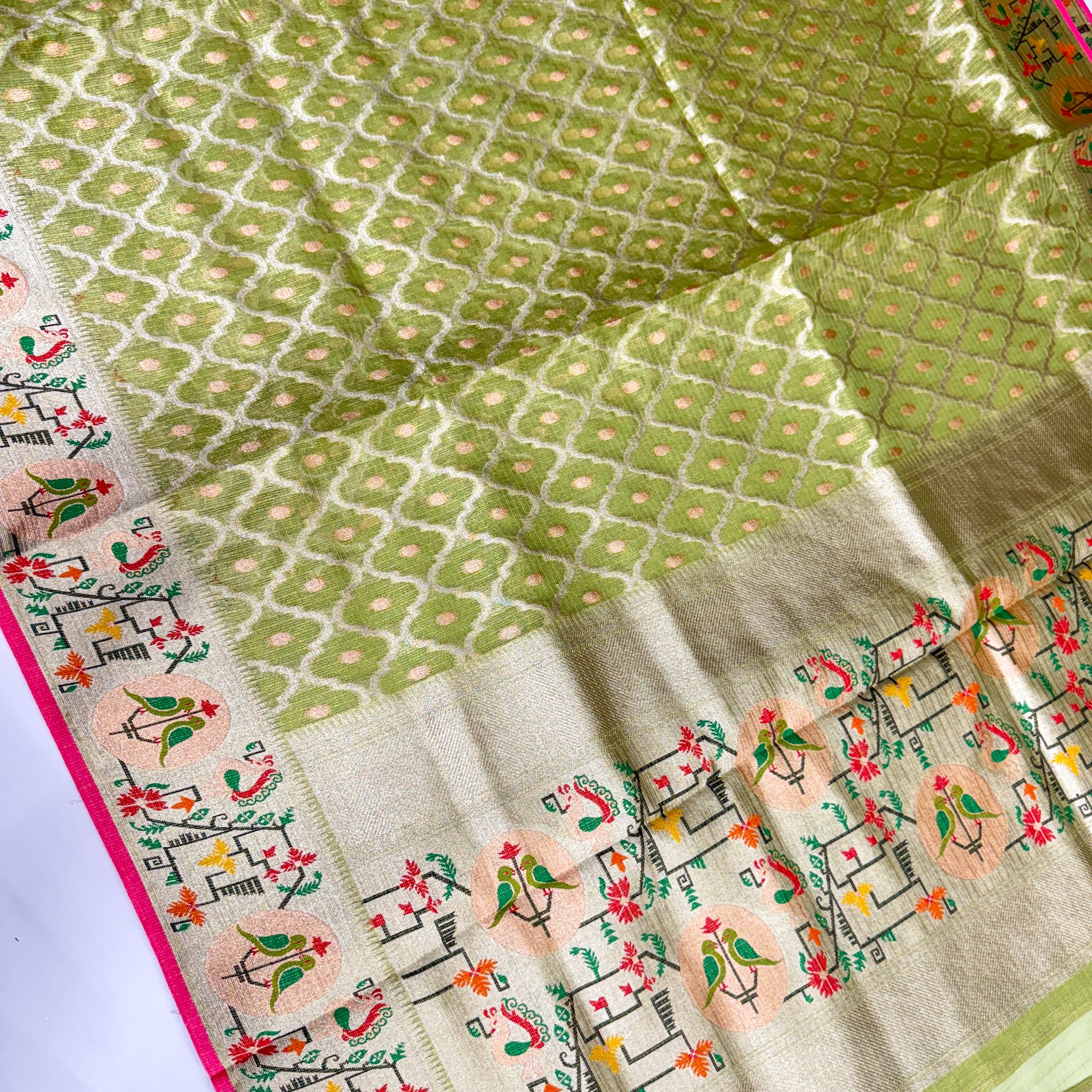 Pure Jari Kota Pythanis Saree
