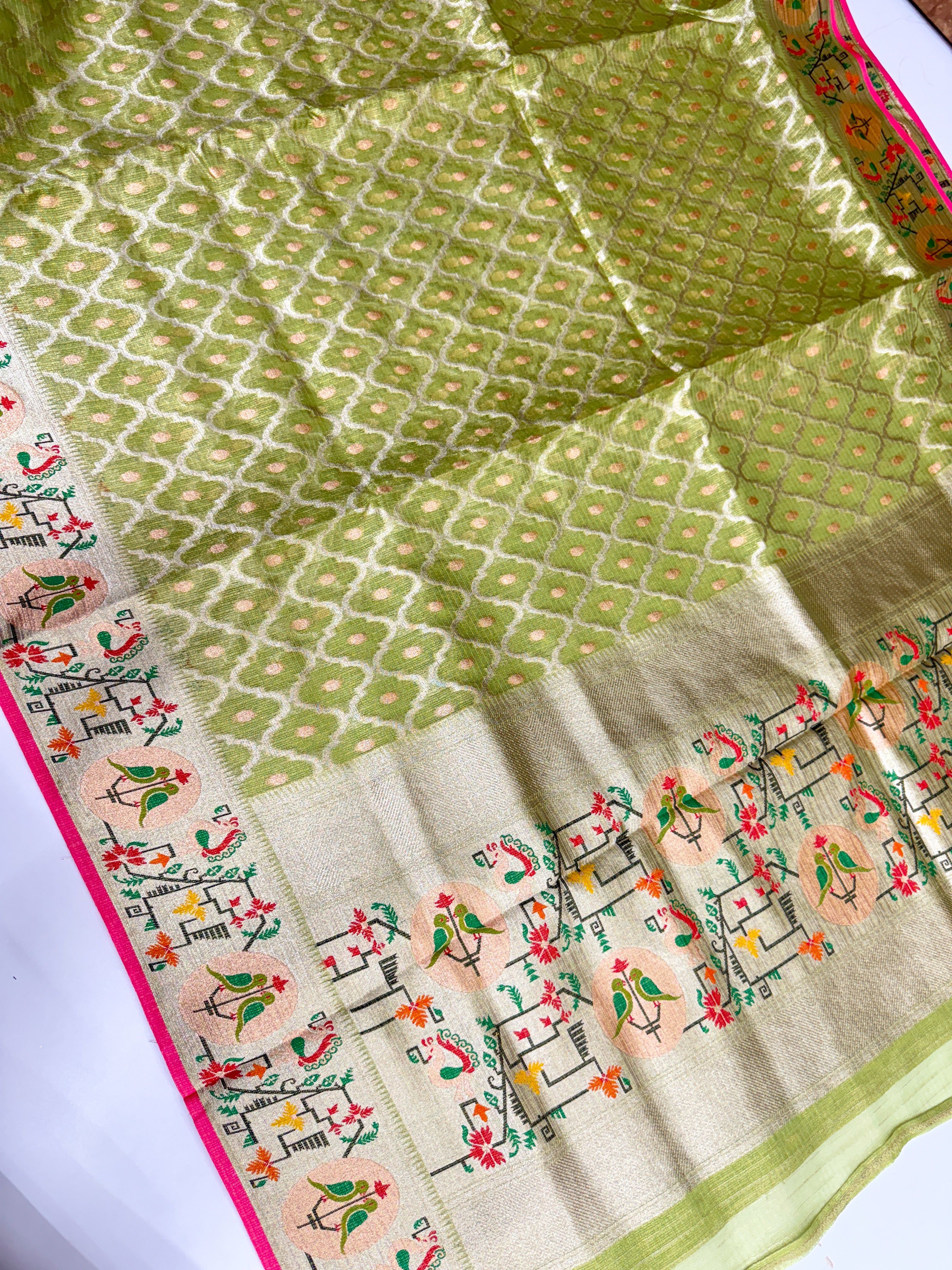 Pure Jari Kota Pythanis Saree