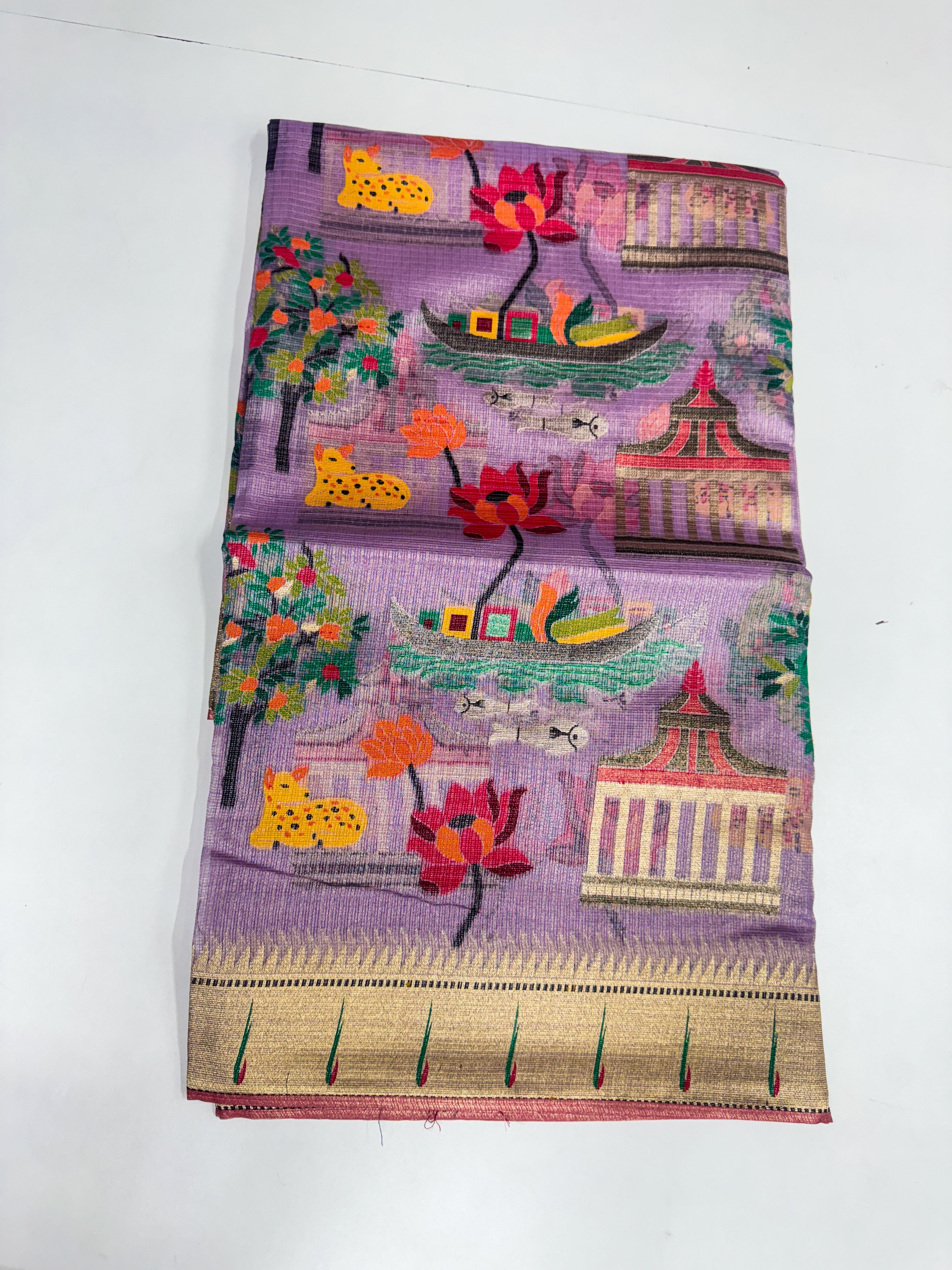 Pure Jari Kota Pythanis Saree
