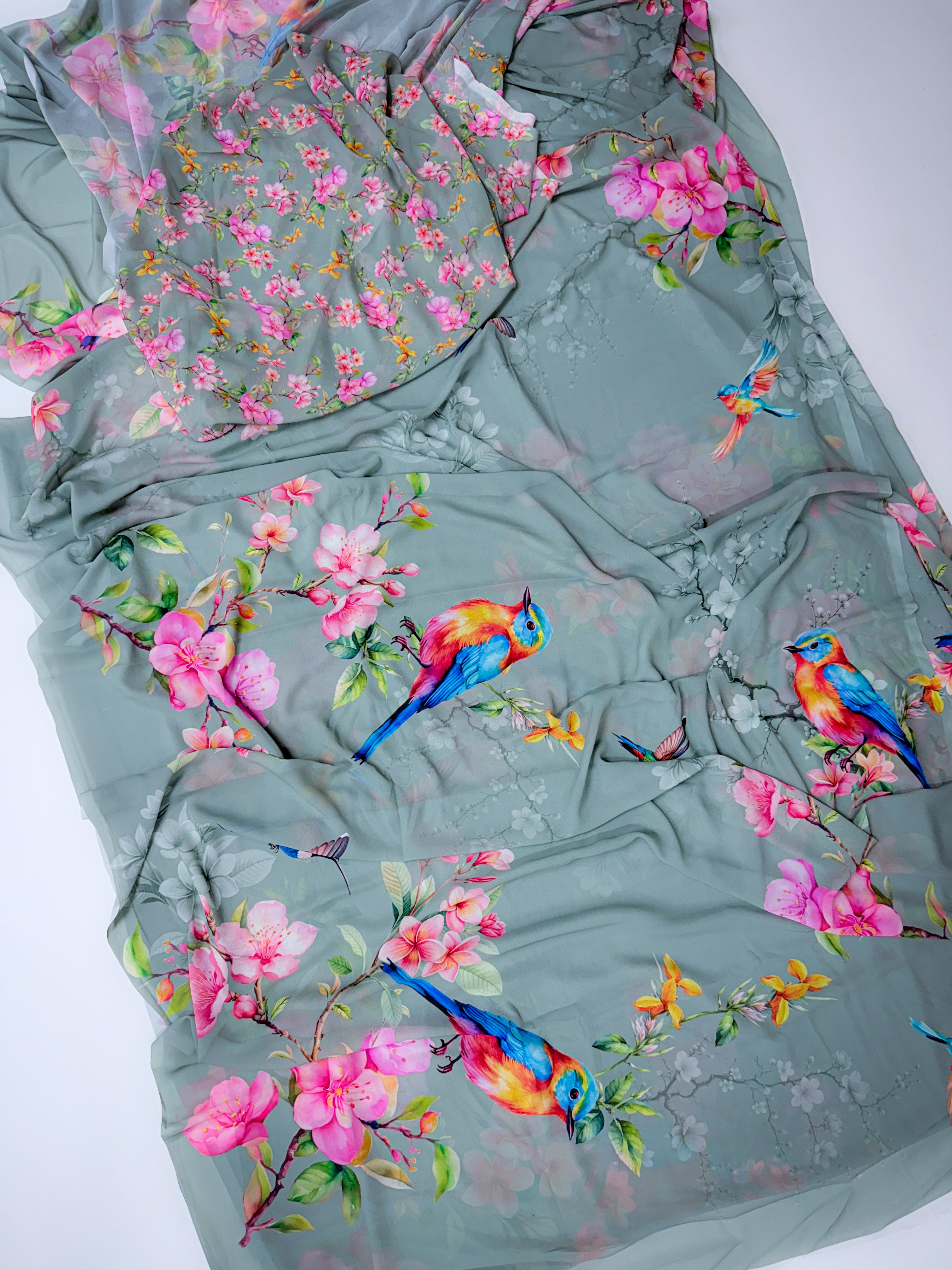 Pure Georgette Saree