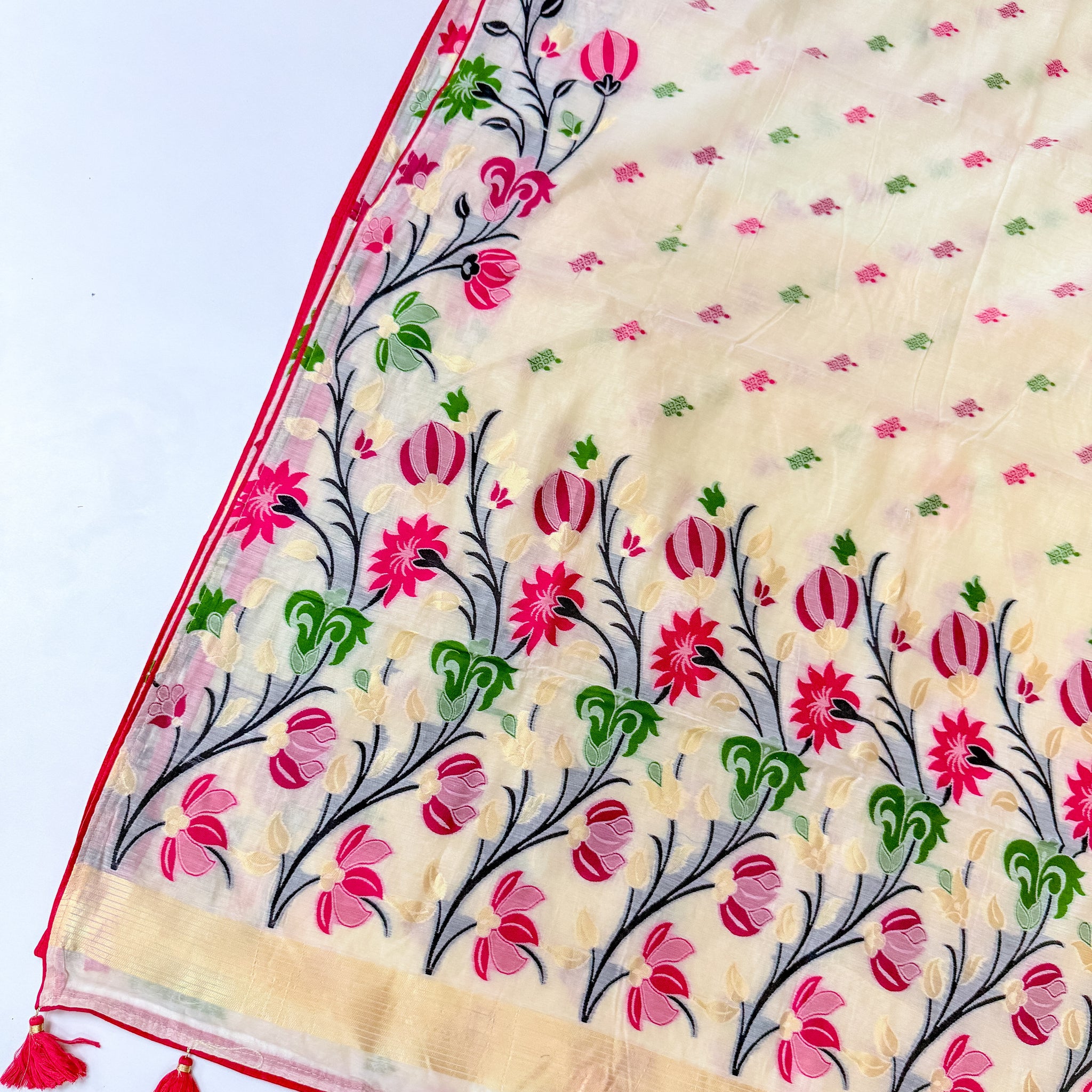 Chanderi Tusser Saree