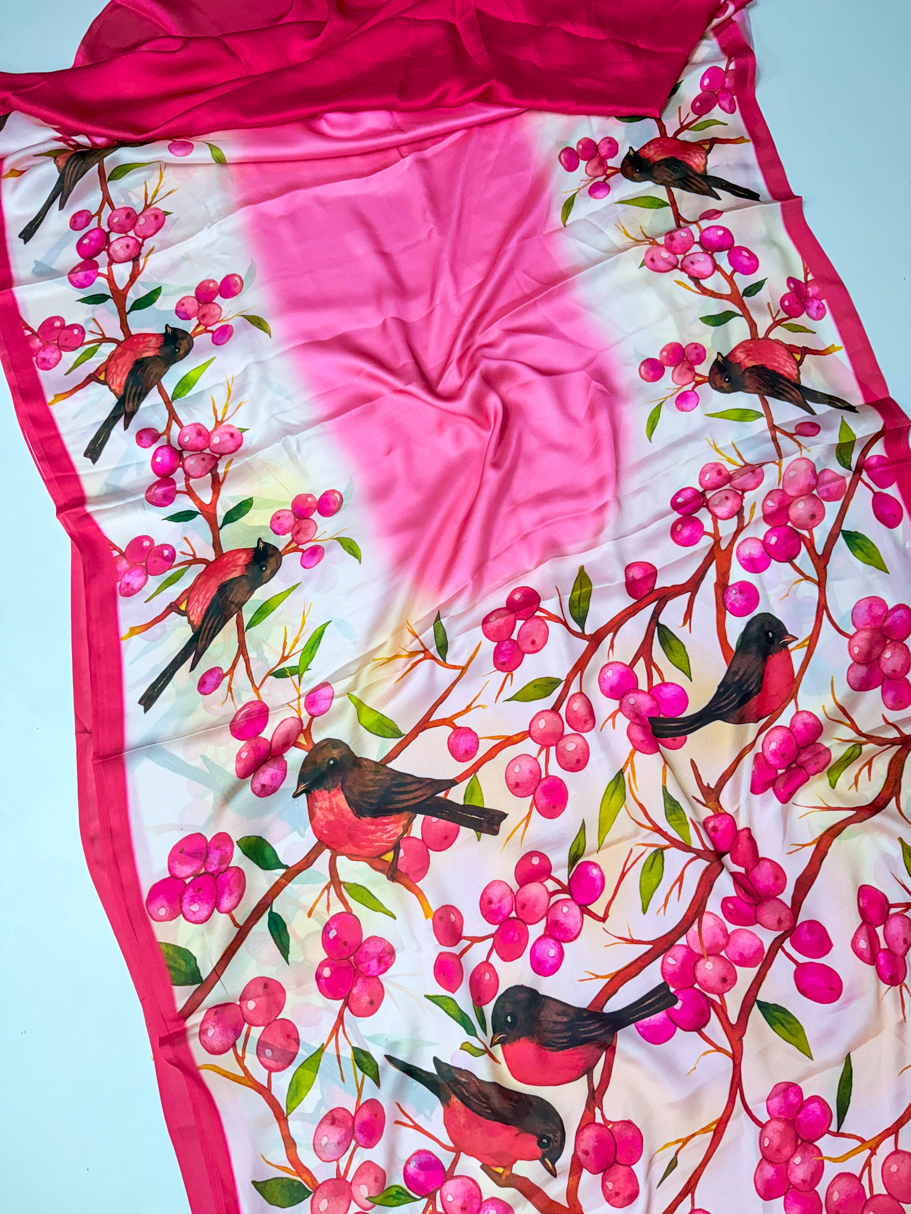 Pure Satine Saree
