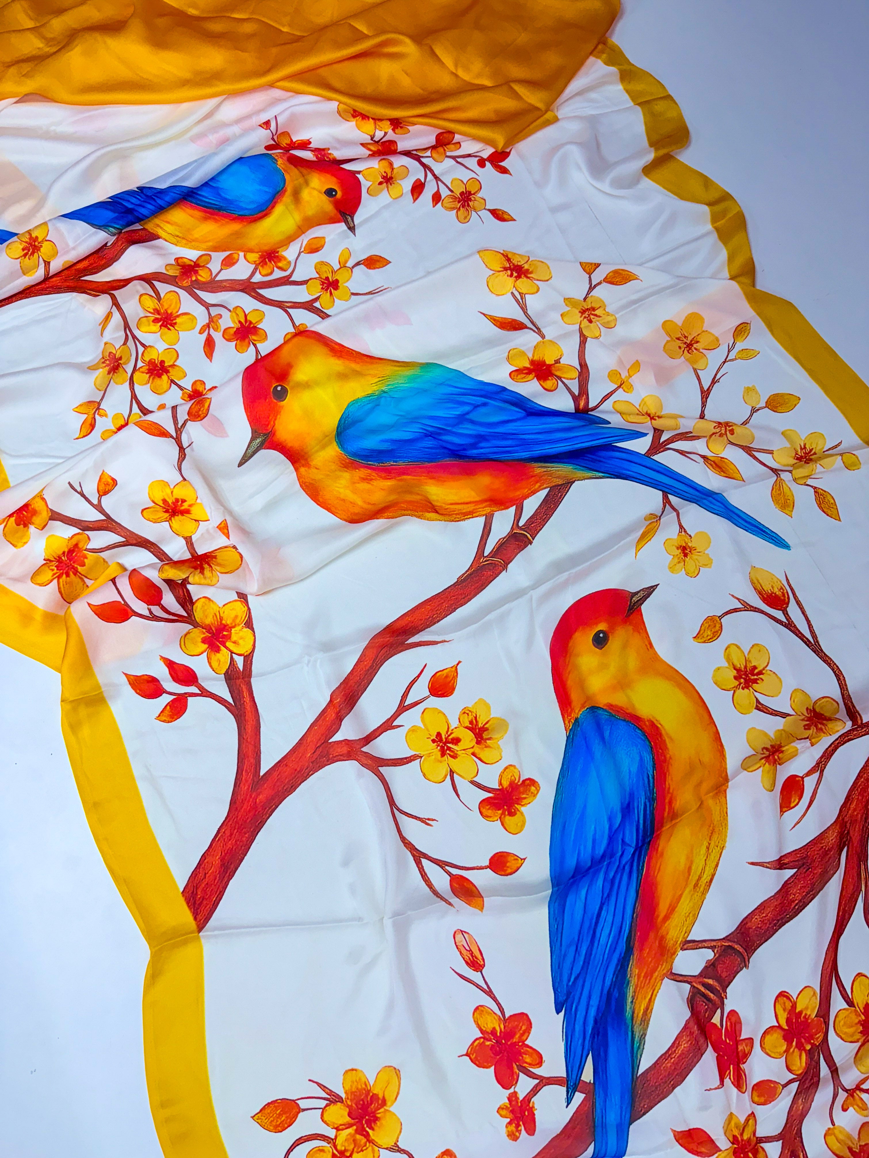 Pure Satine Saree