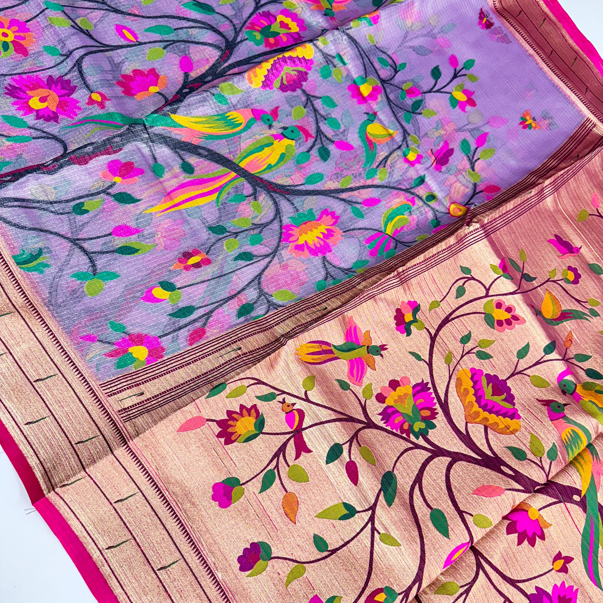Pure Jari Kota Pythanis Saree