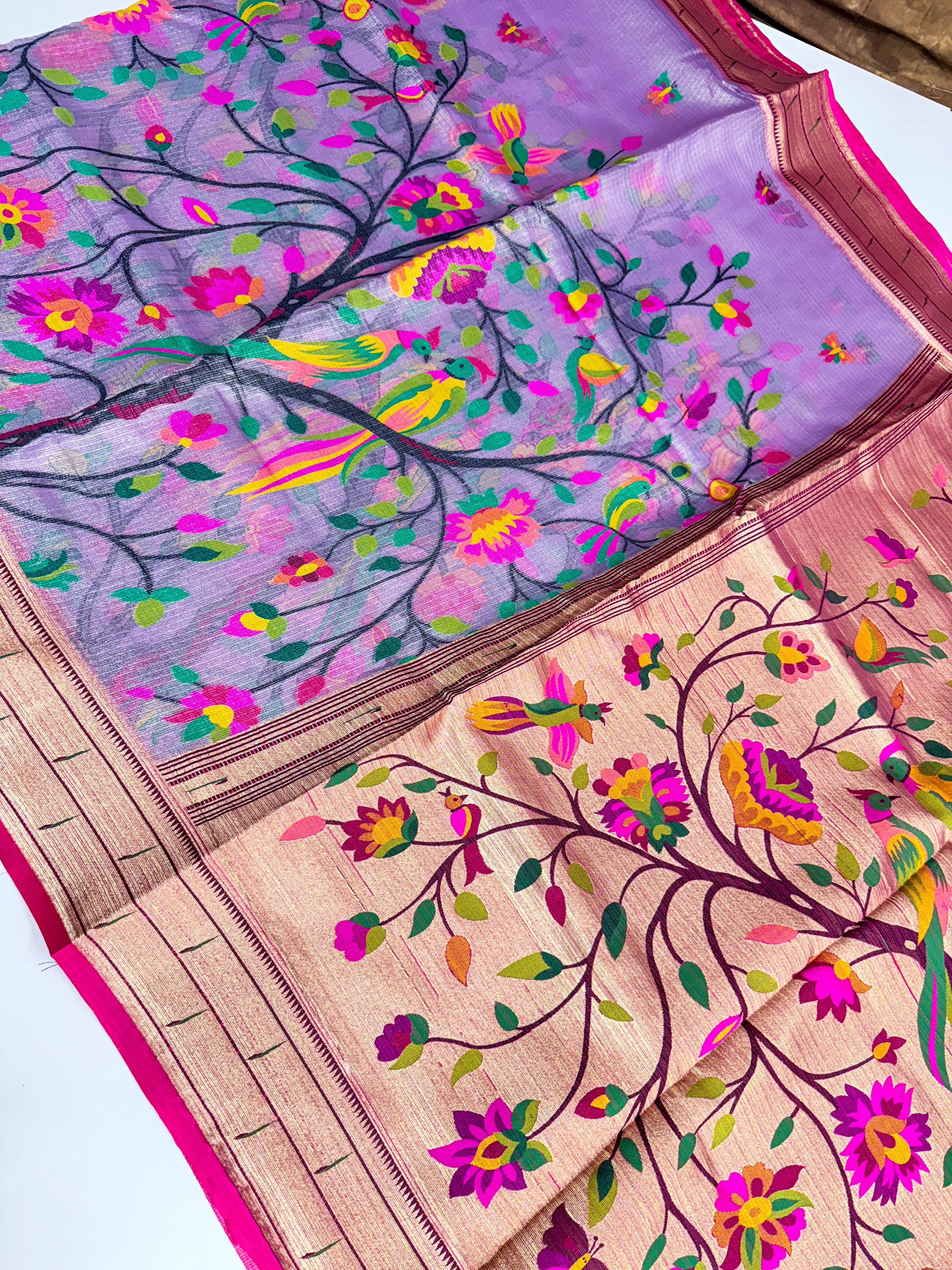 Pure Jari Kota Pythanis Saree