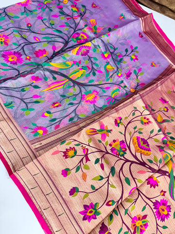 Pure Jari Kota Pythanis Saree