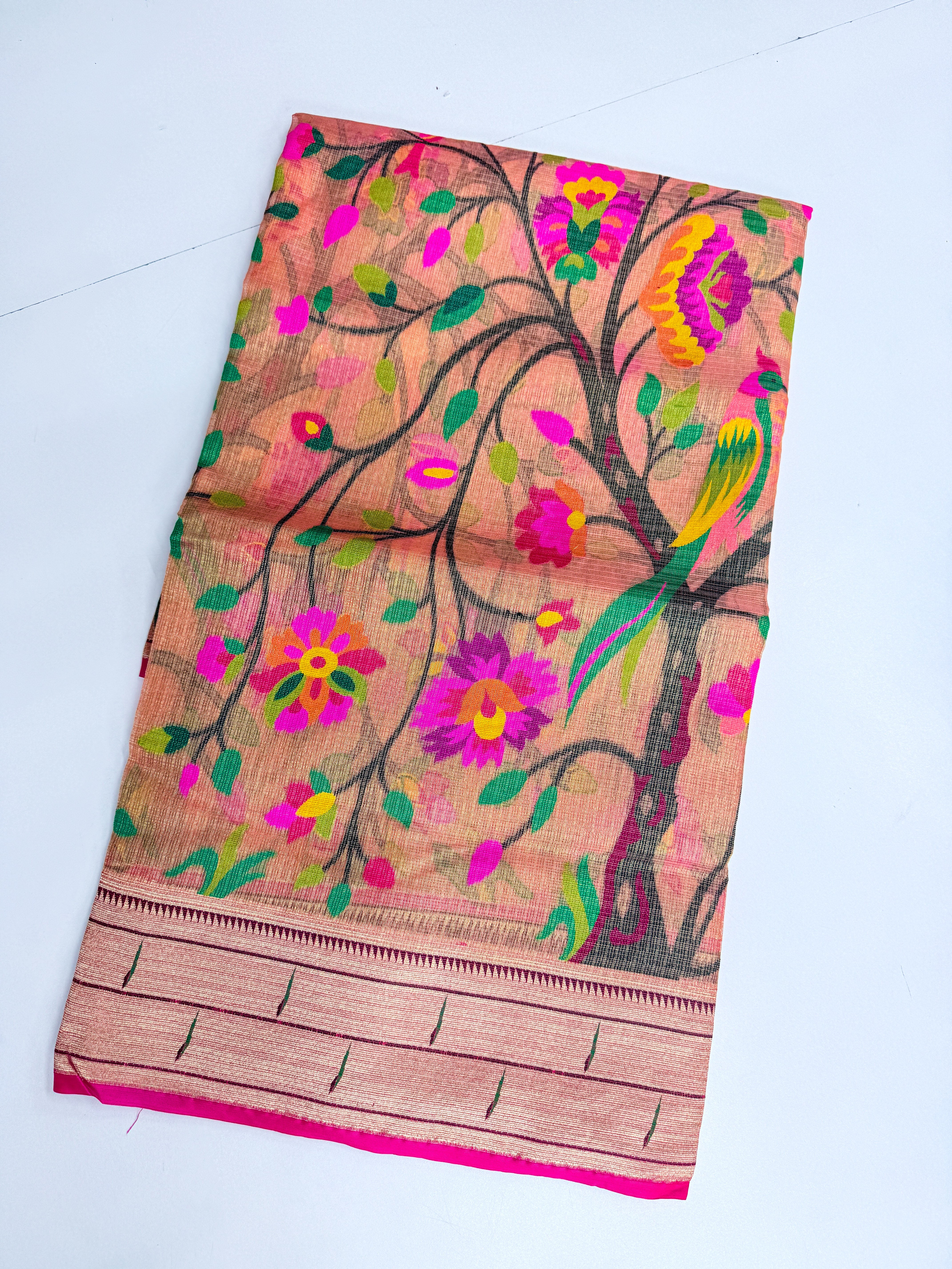 Pure Jari Kota Pythanis Saree
