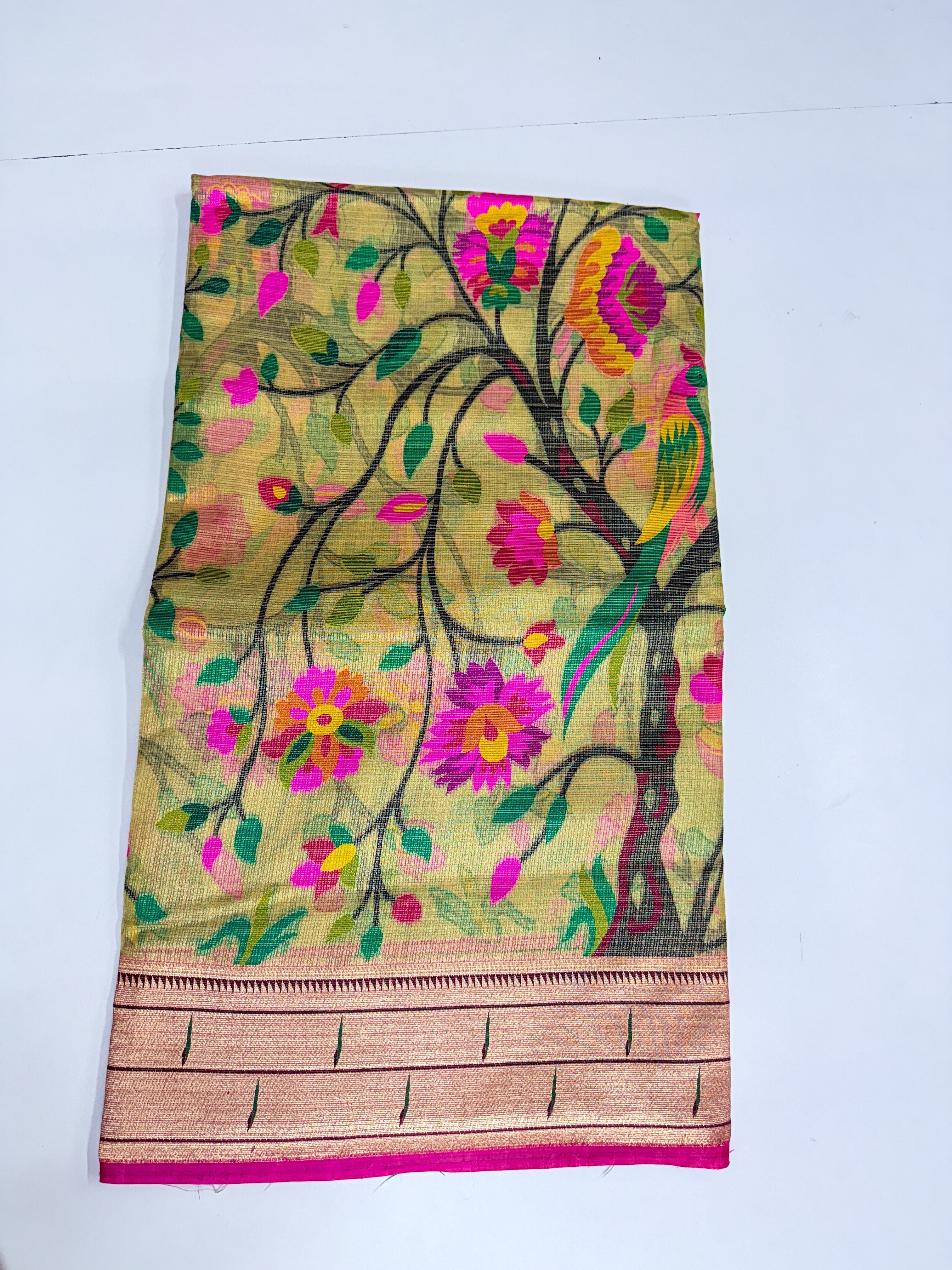 Pure Jari Kota Pythanis Saree