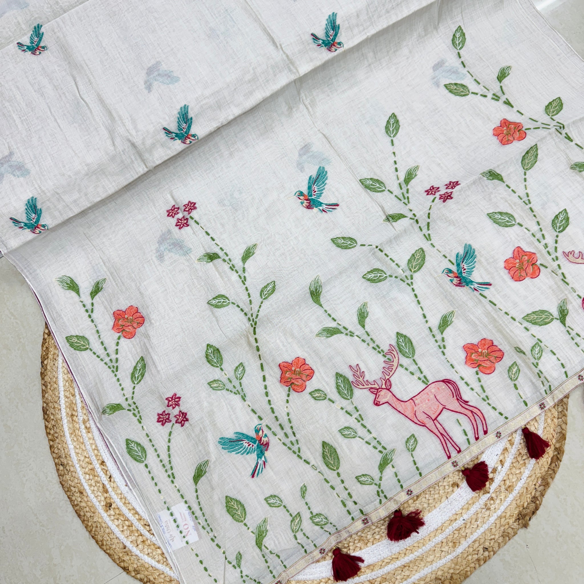 Pure Handloom Kadhi Jamdhani saree