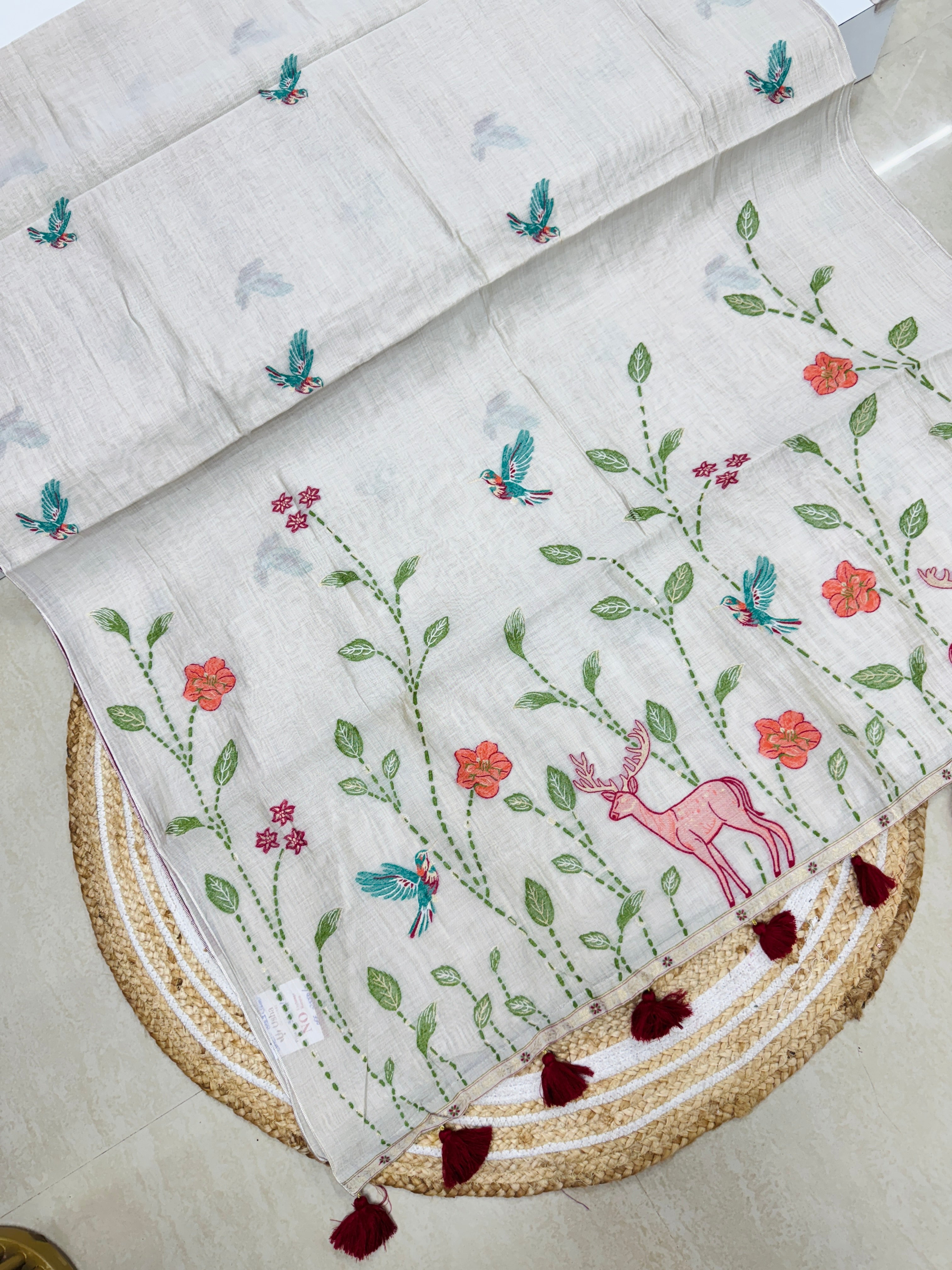 Pure Handloom Kadhi Jamdhani saree