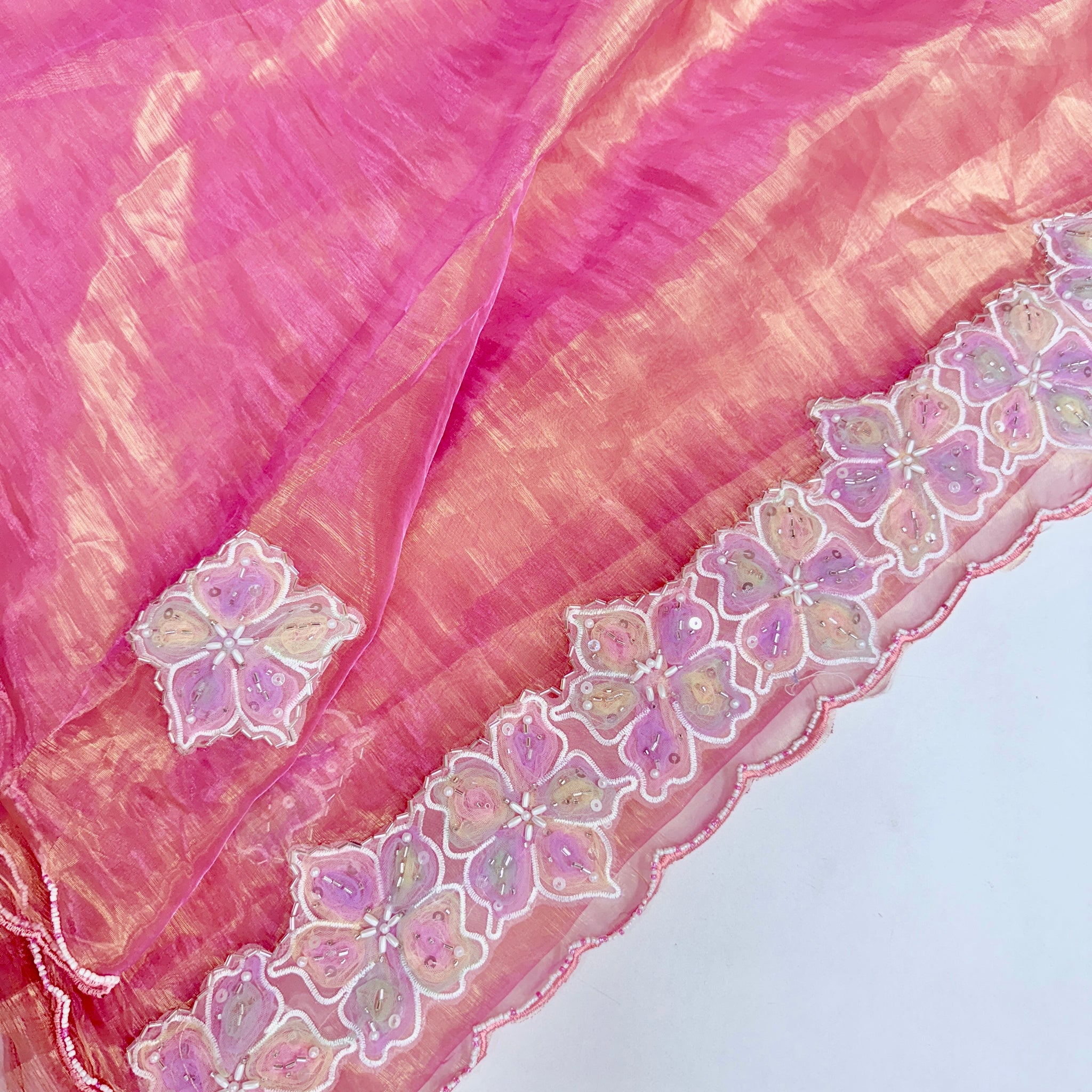 Tissue georgette saree