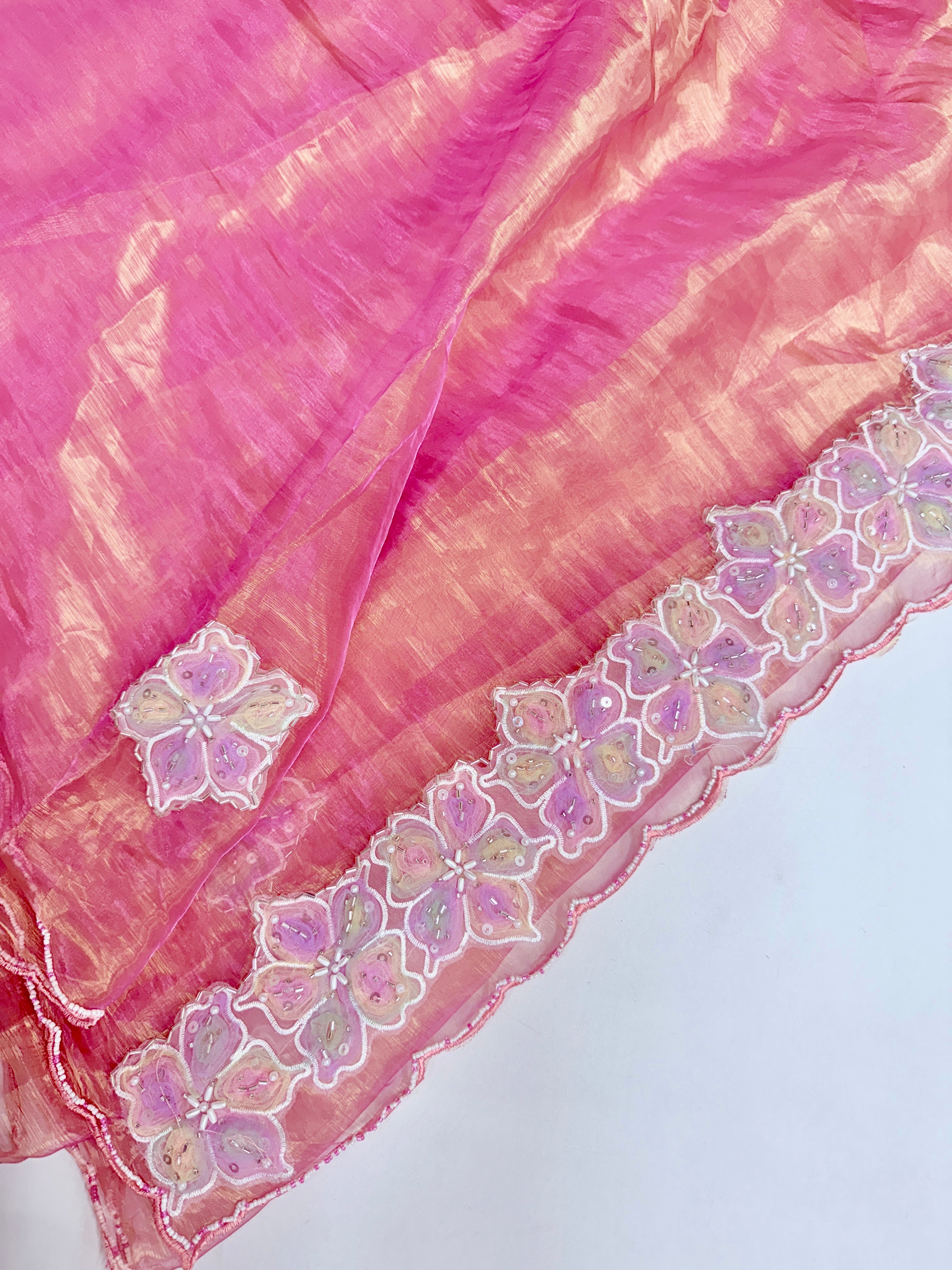 Tissue georgette saree