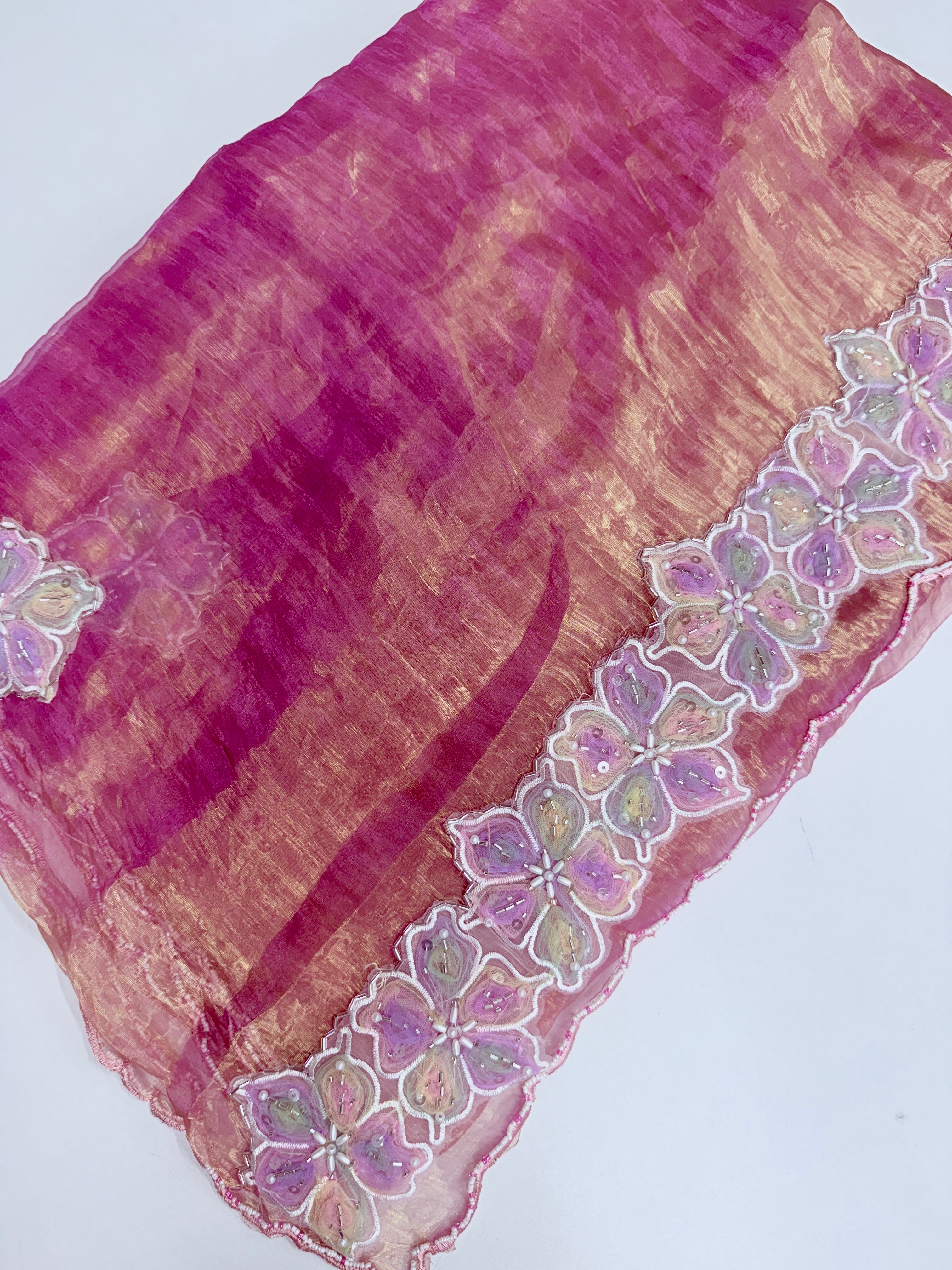 Tissue georgette saree