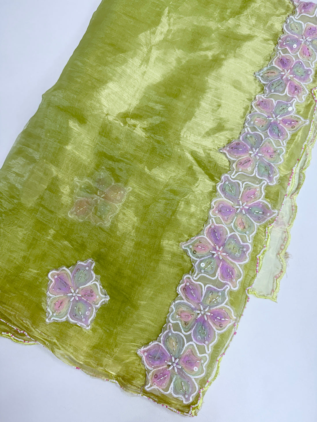 Tissue georgette saree