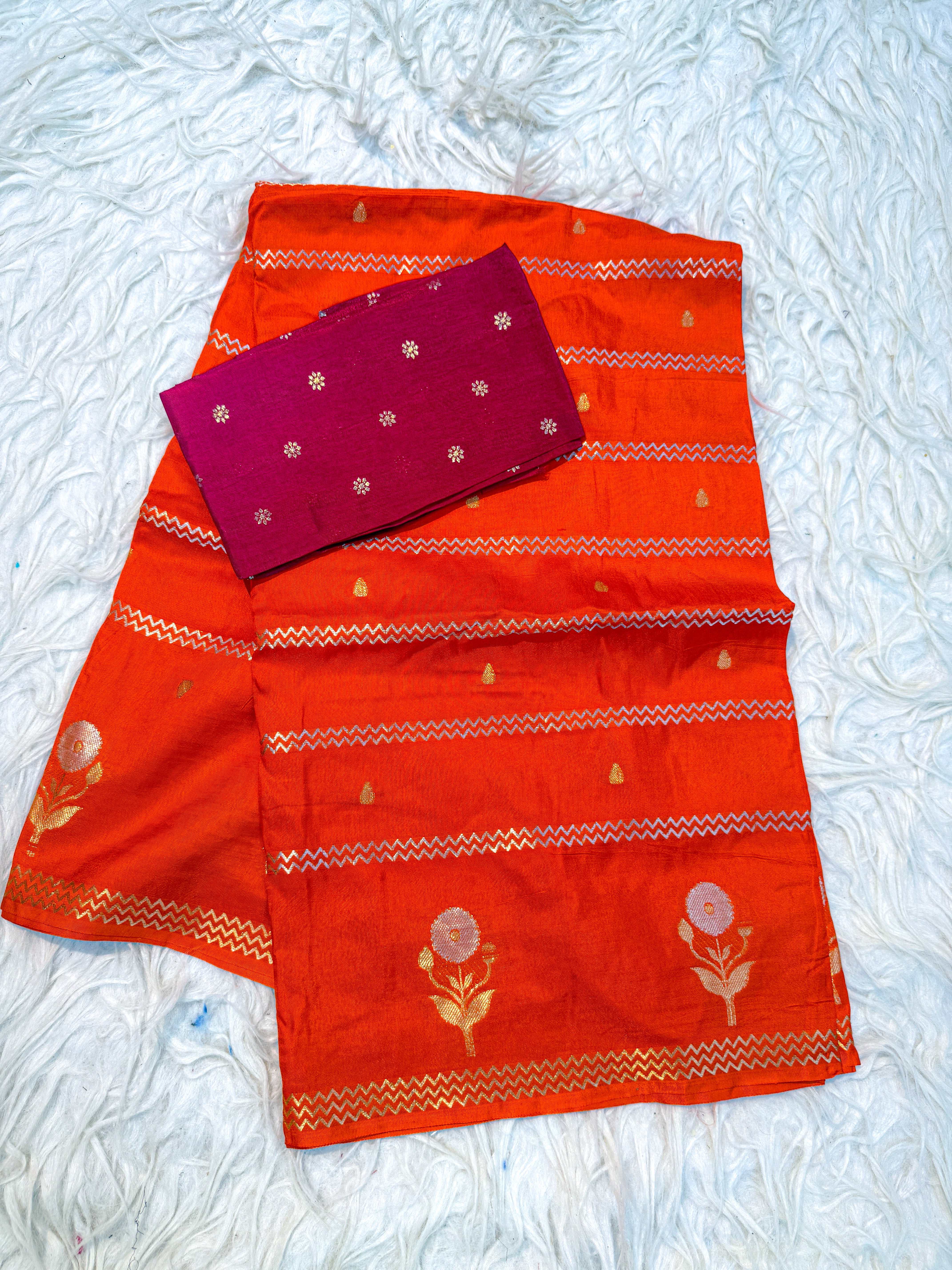 pure 4 grams viscoses Saree