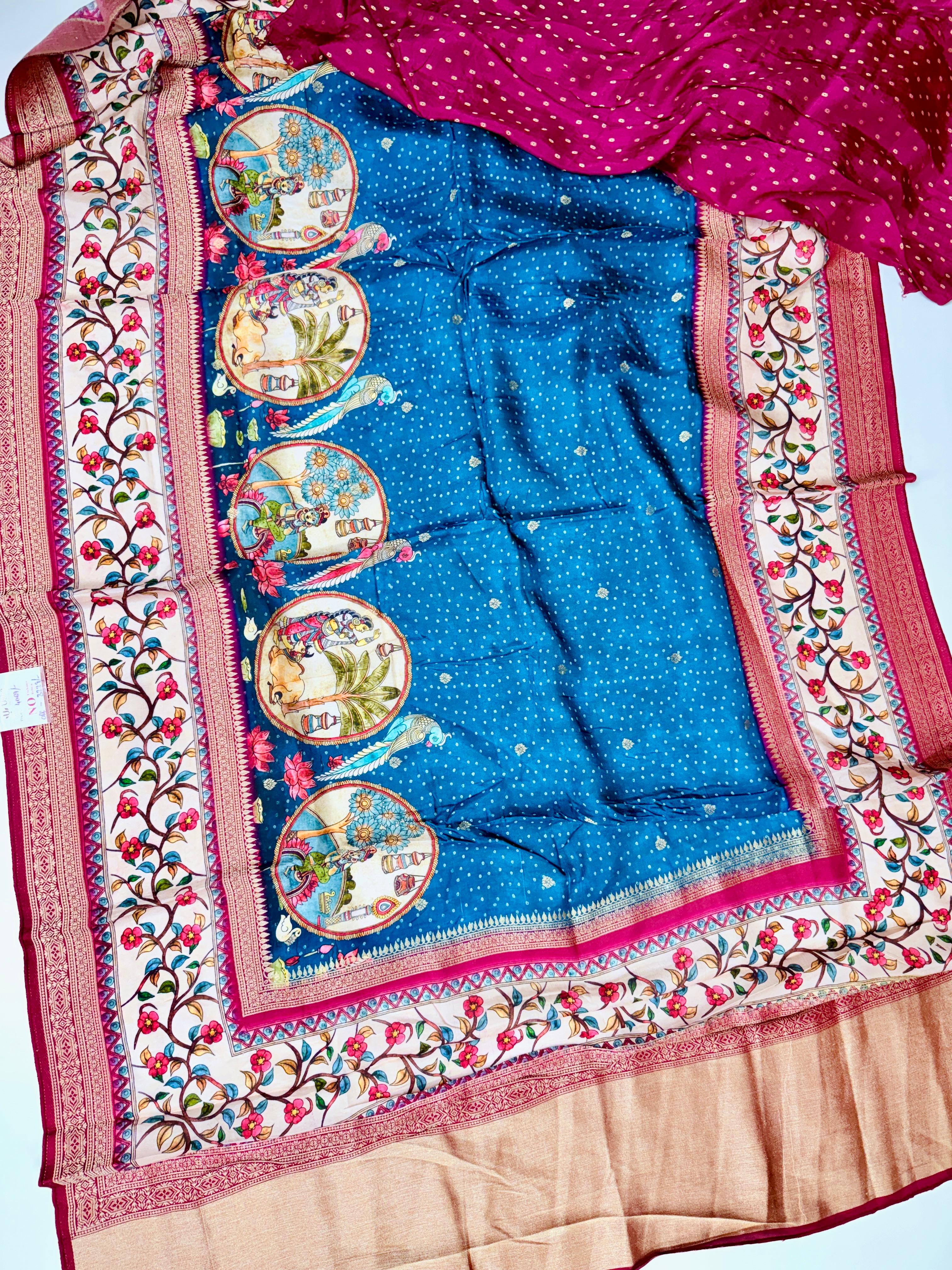 Pure Viscosv Banasari Weaving Sarees
