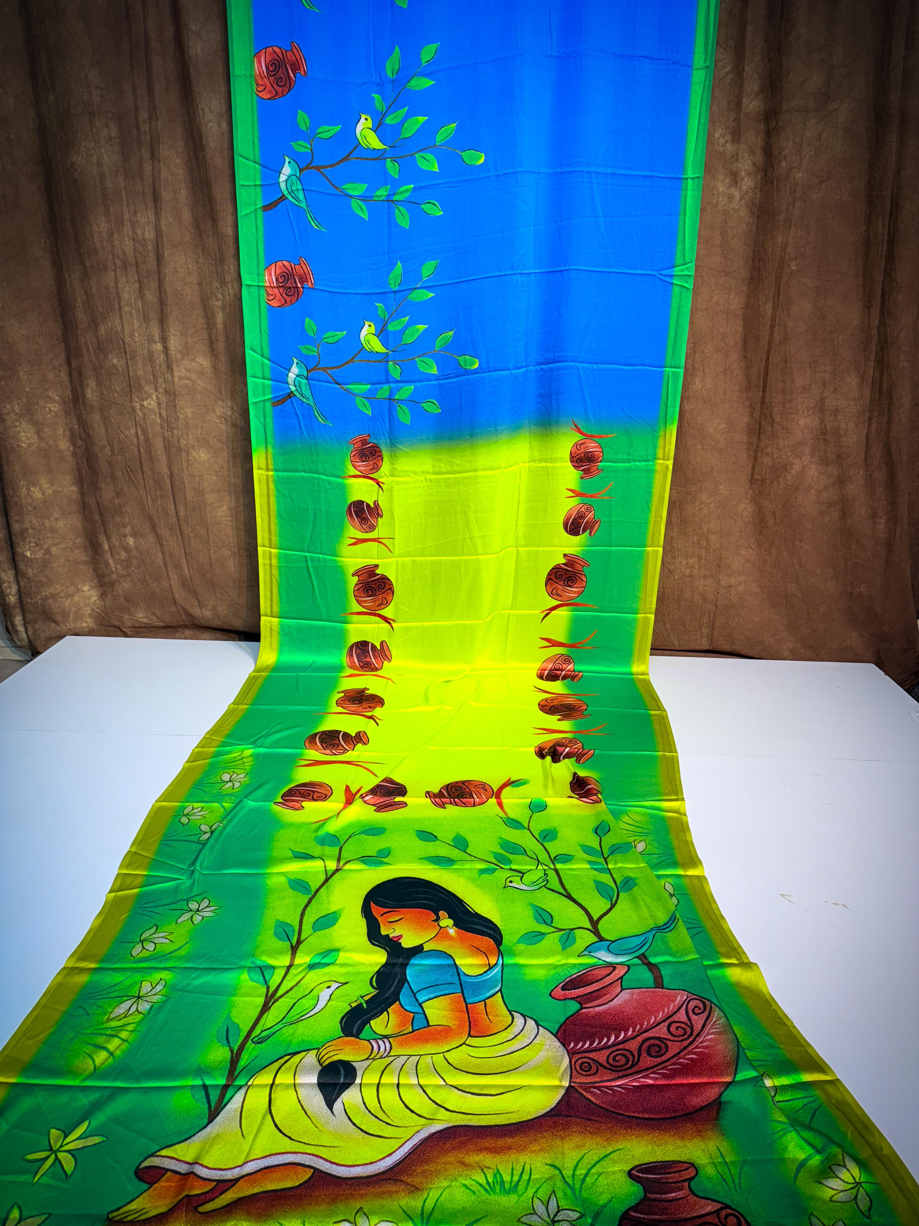 Pure Crape Saree