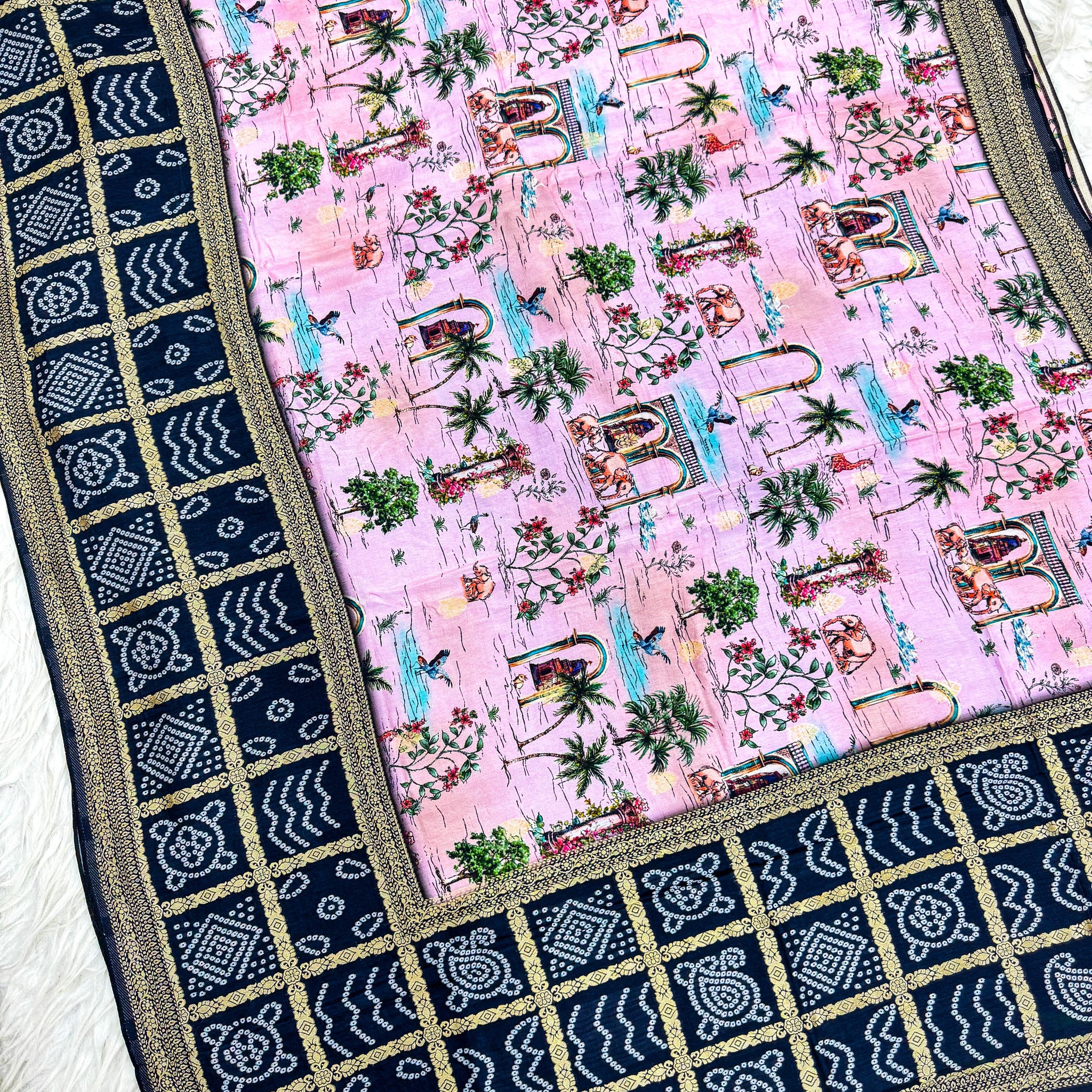 Rajasthani Bandhini Sarees