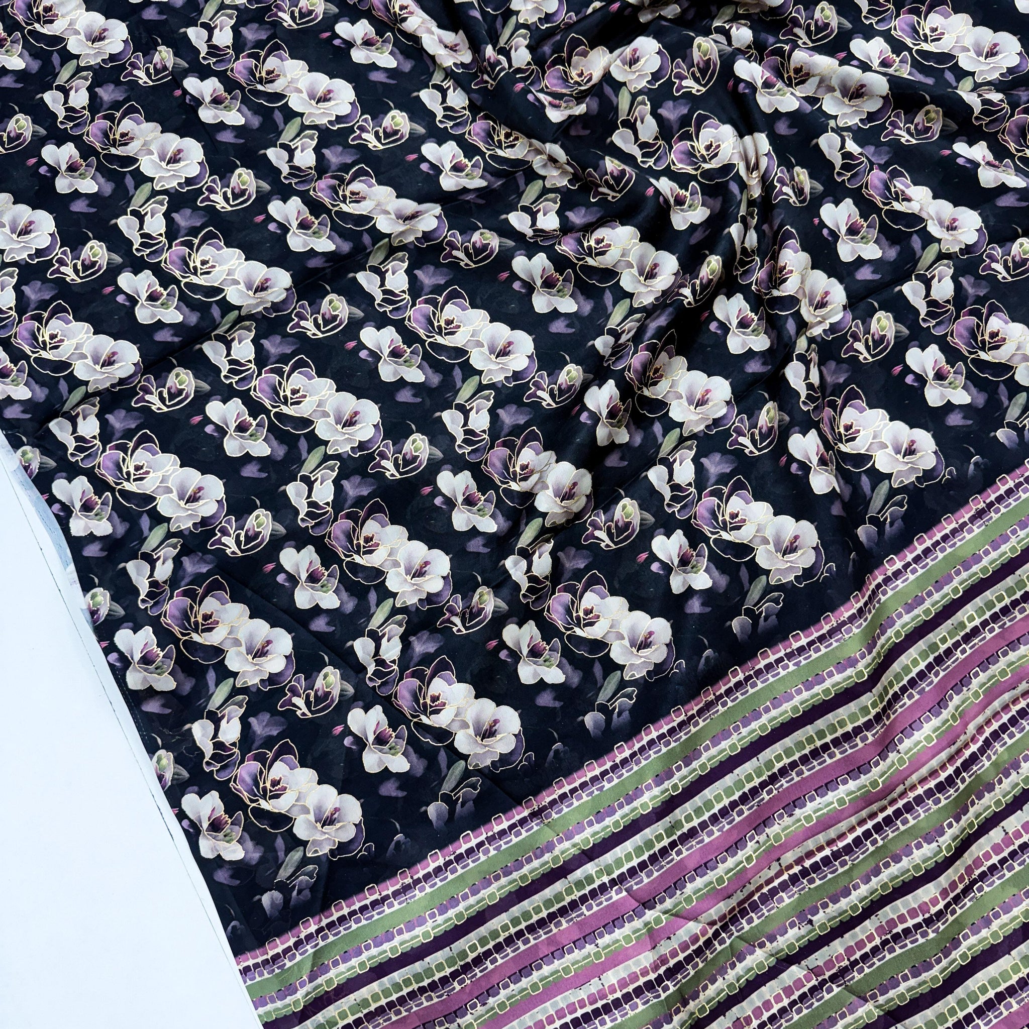 Micro Gold Printed Sarees