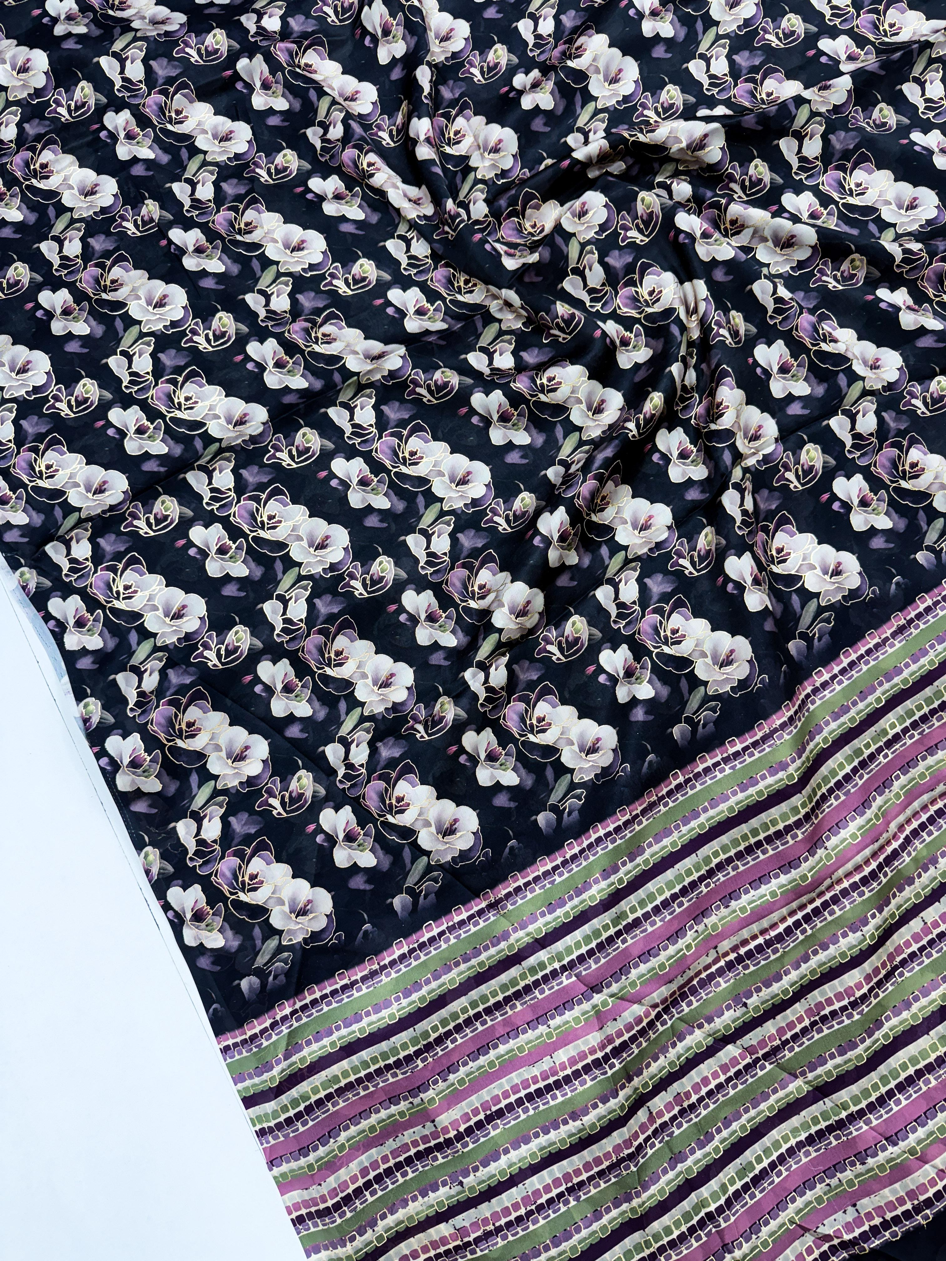 Micro Gold Printed Sarees