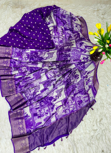 Pure Visco Crape Sarees