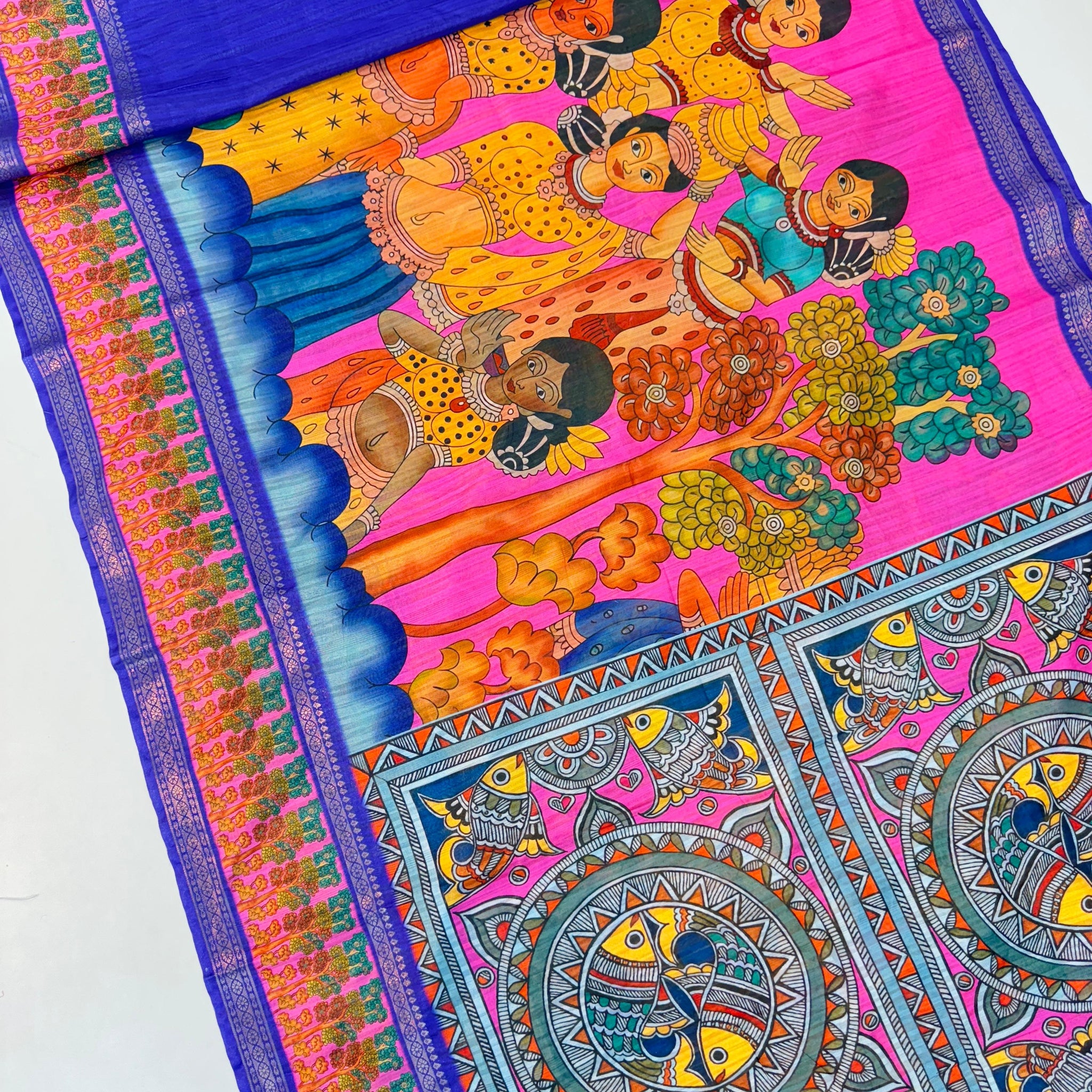 Kalankari Tussar Sarees