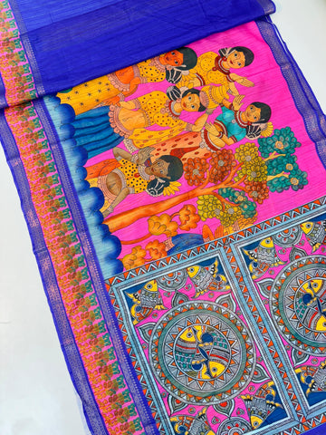 Kalankari Tussar Sarees