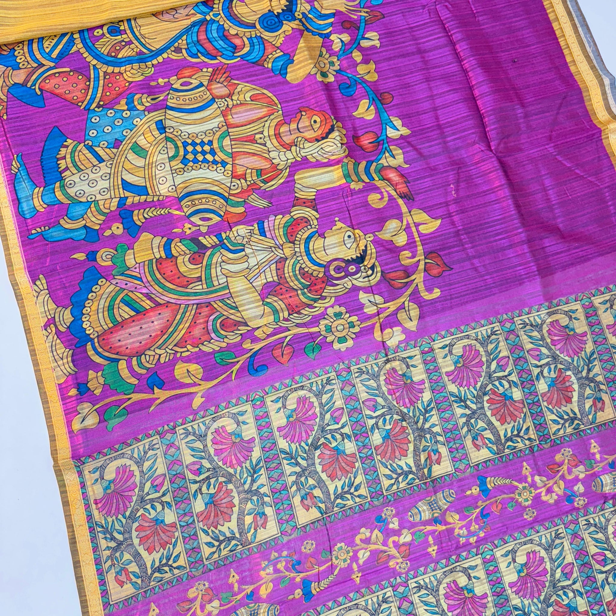 Kalankari Tussar Sarees