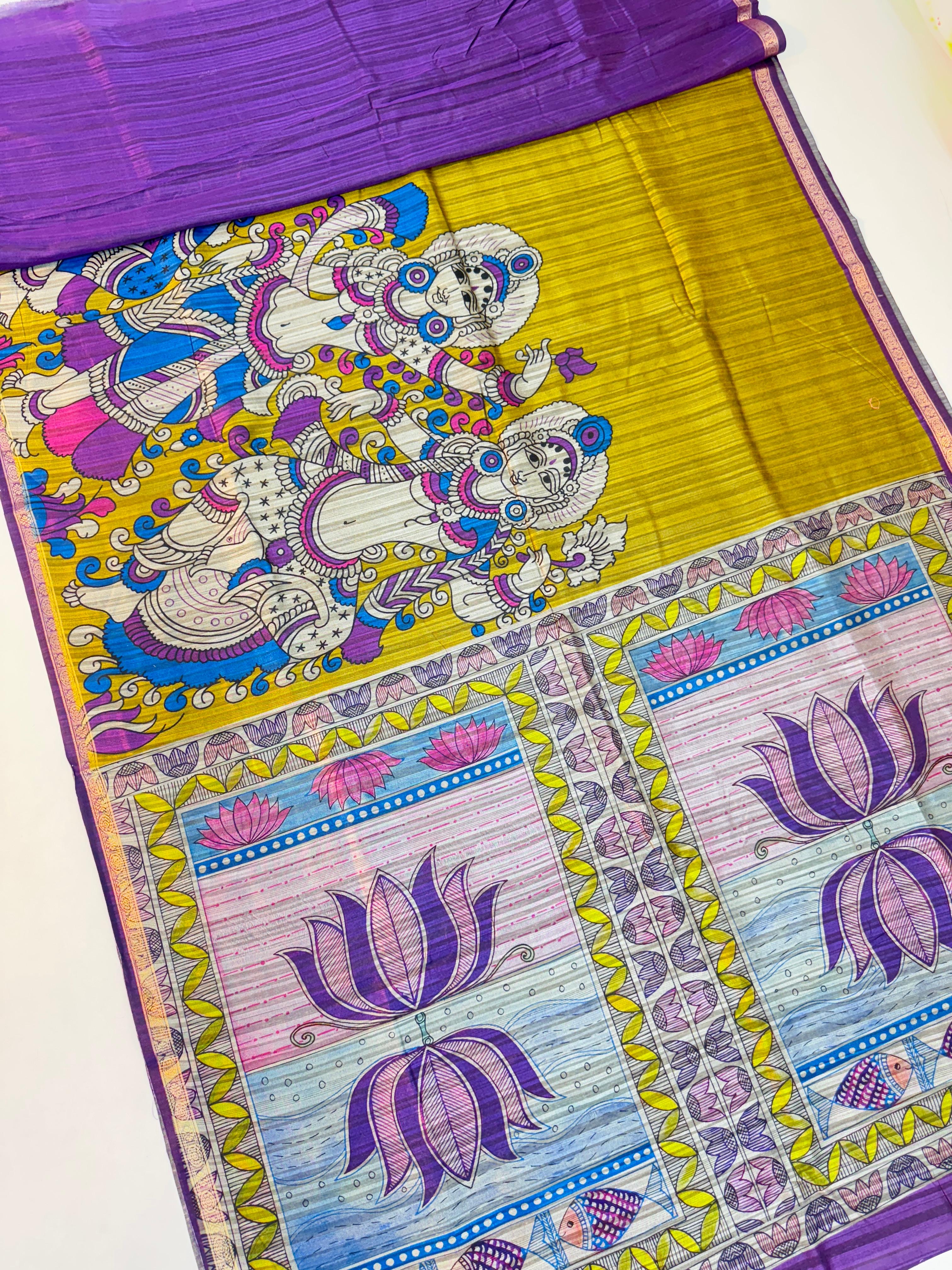 Kalankari Tussar Sarees
