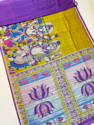 Kalankari Tussar Sarees