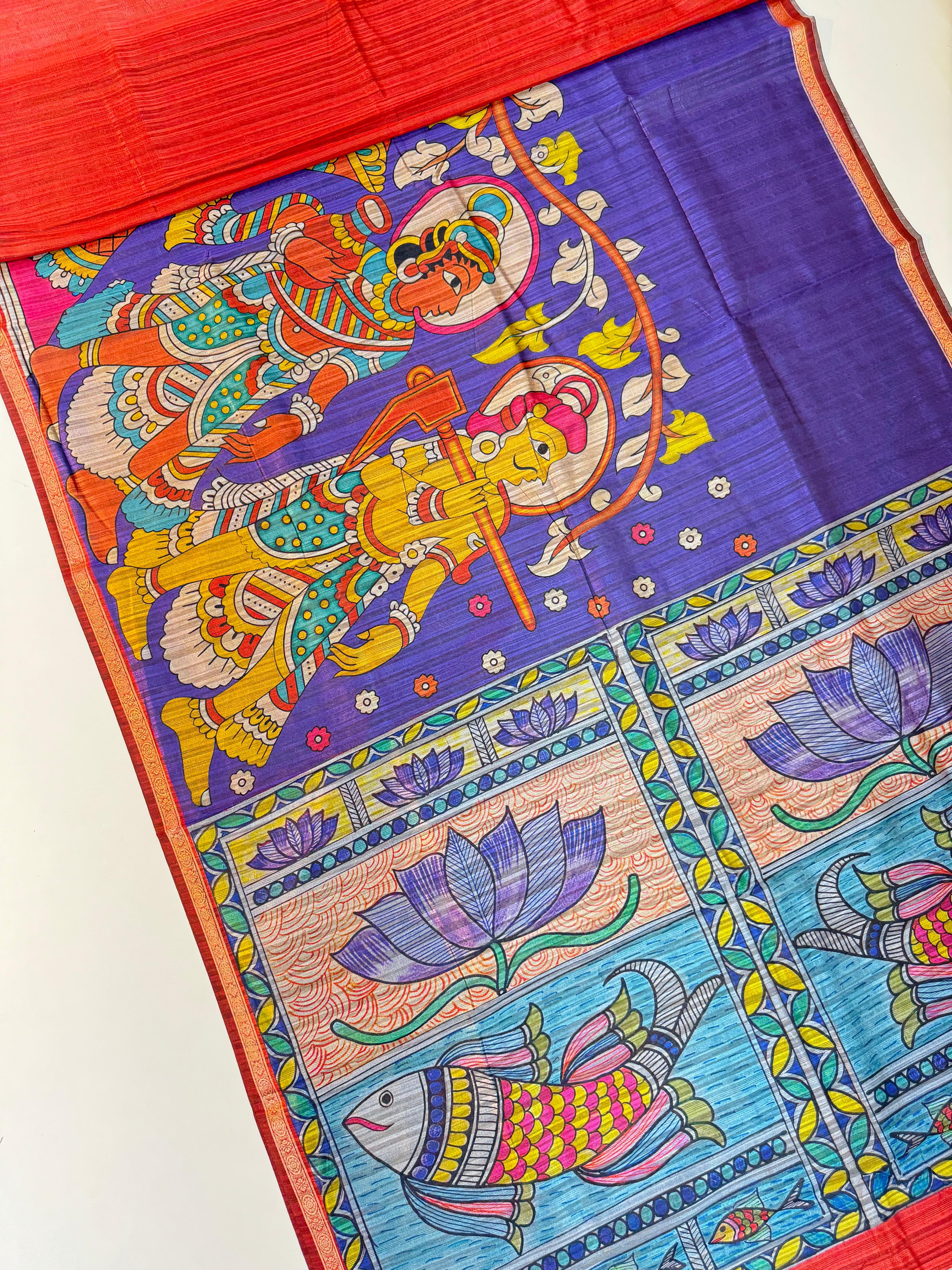 Kalankari Tussar Sarees