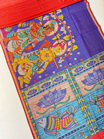 Kalankari Tussar Sarees