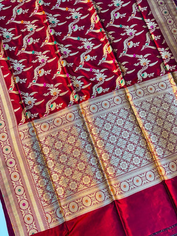 Premium Pure Handwoven Banarasi Saree